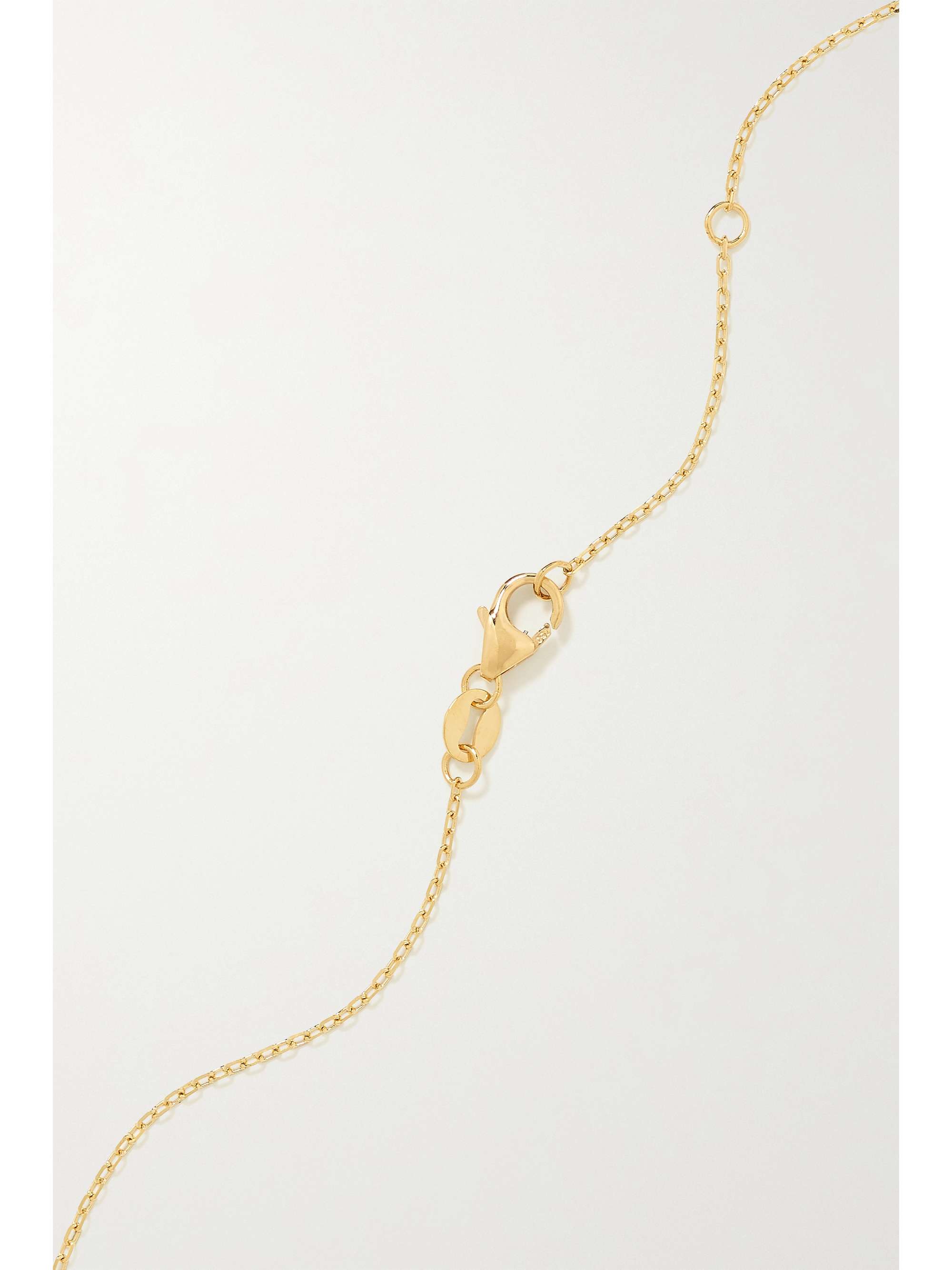 FOUNDRAE True Love 18-karat gold enamel necklace