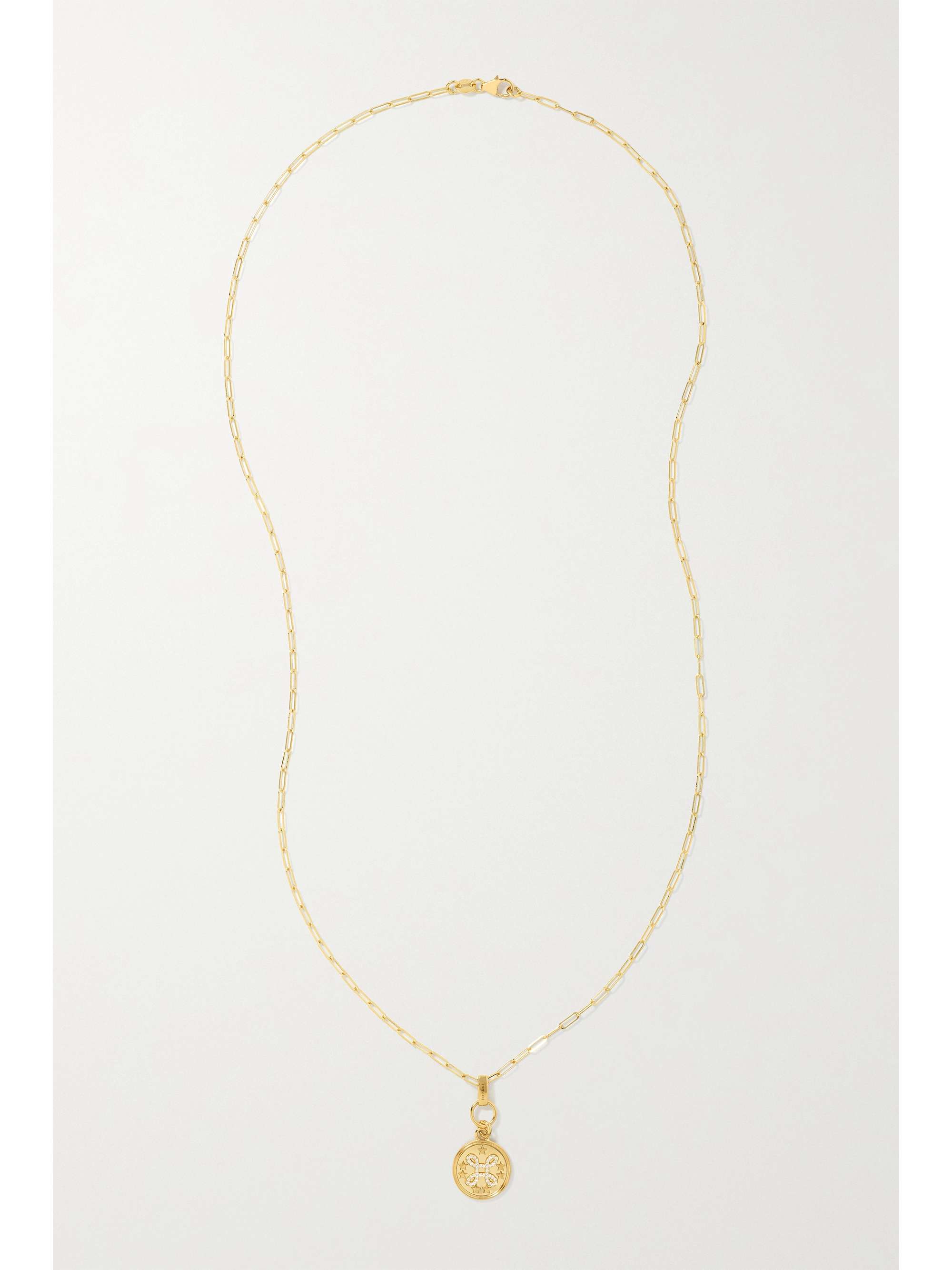 FOUNDRAE True Love 18karat gold diamond necklace NETAPORTER