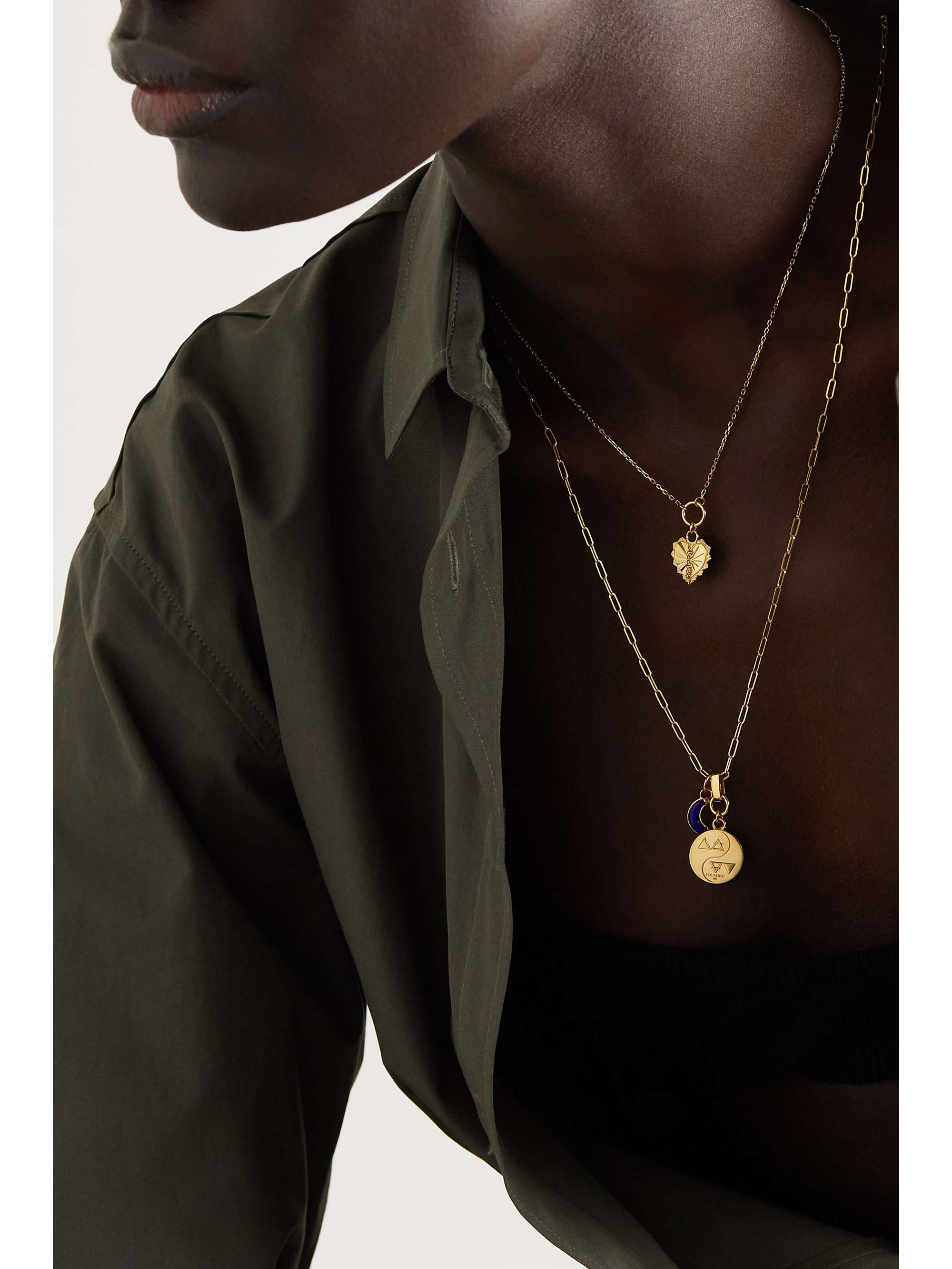 FOUNDRAE Love 18-karat gold necklace
