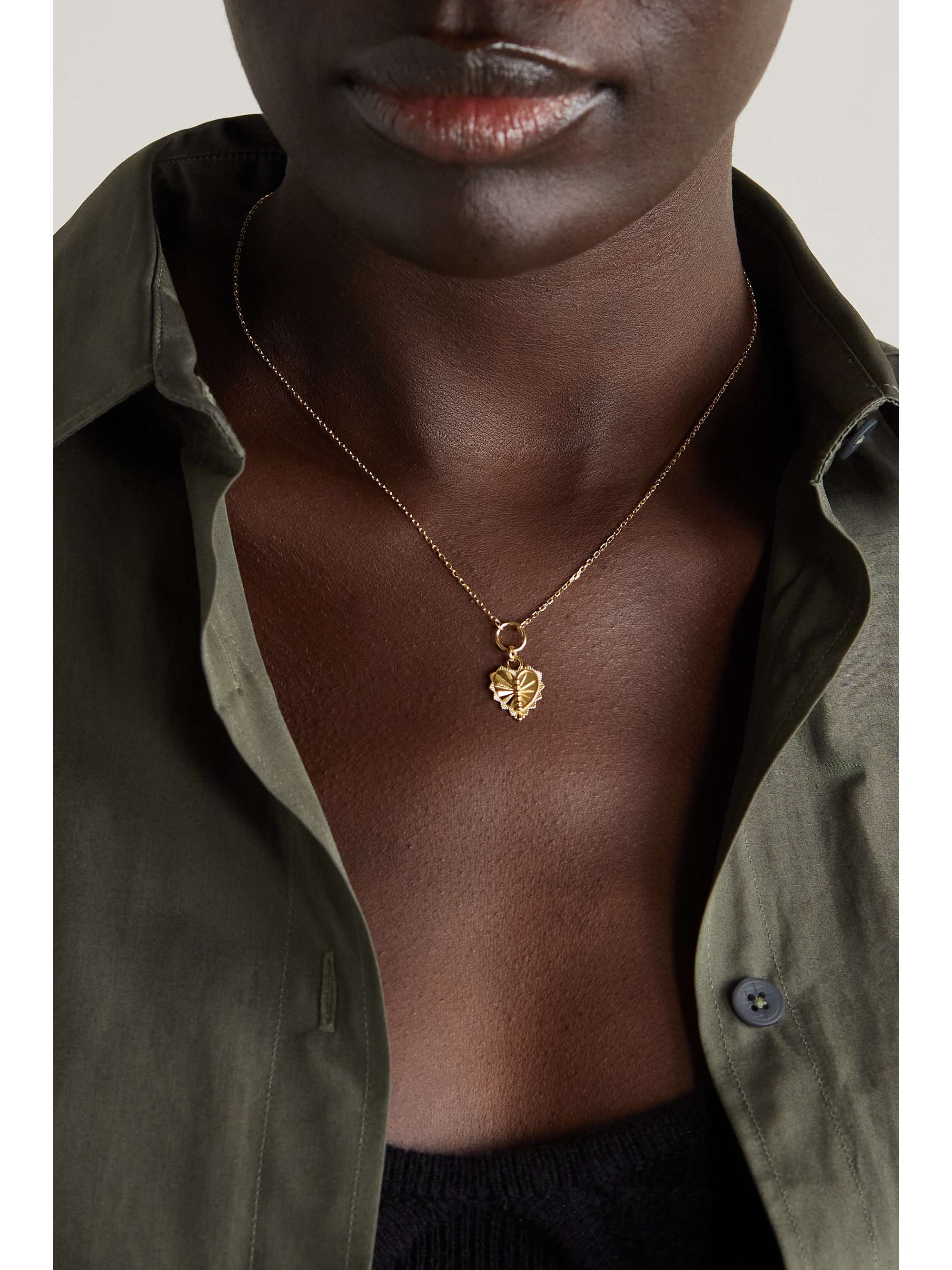 FOUNDRAE Love 18-karat gold necklace