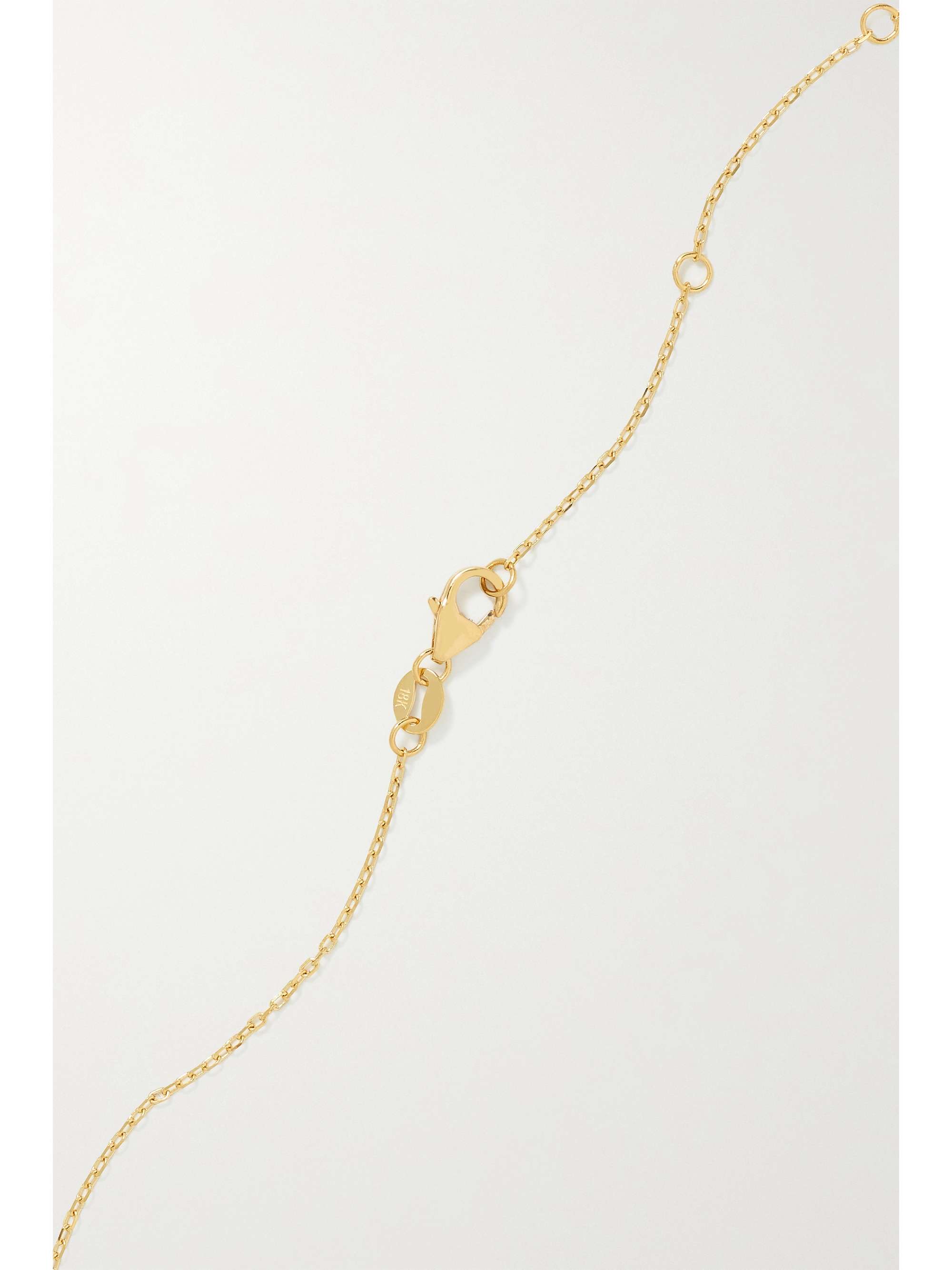 FOUNDRAE Resilience and Strength 18-karat gold, enamel and diamond necklace