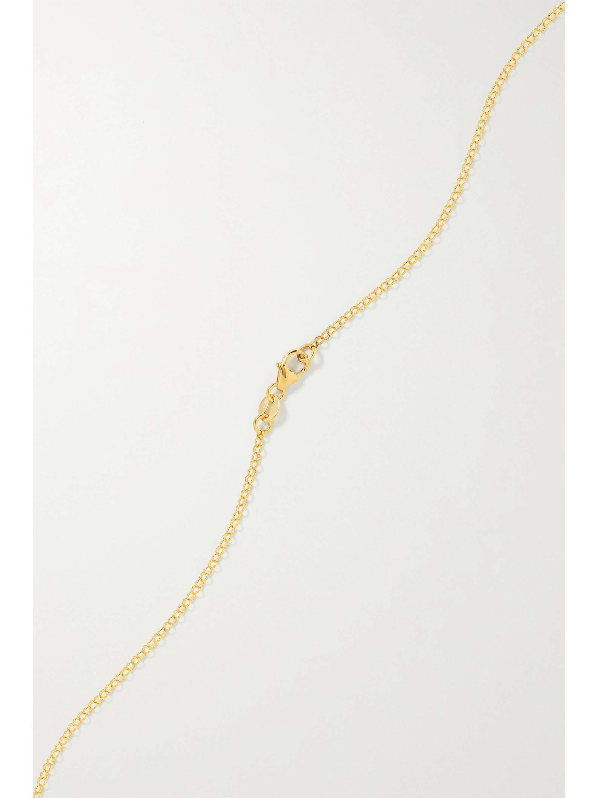 FOUNDRAE Mind Body Soul 18-karat gold diamond necklace