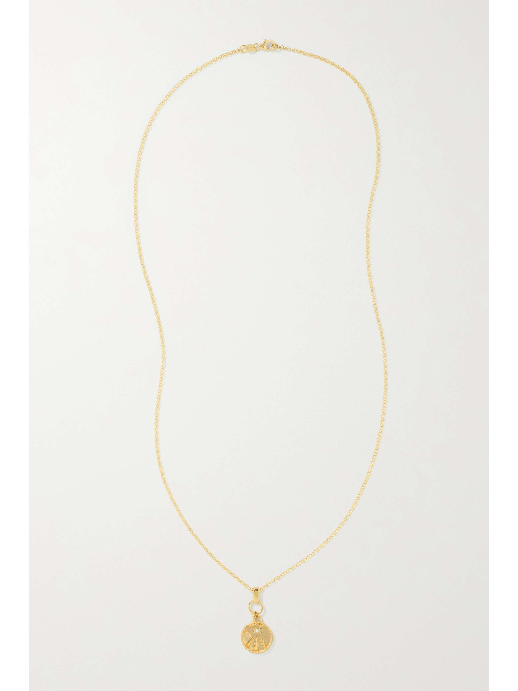 FOUNDRAE Mind Body Soul 18-karat gold diamond necklace