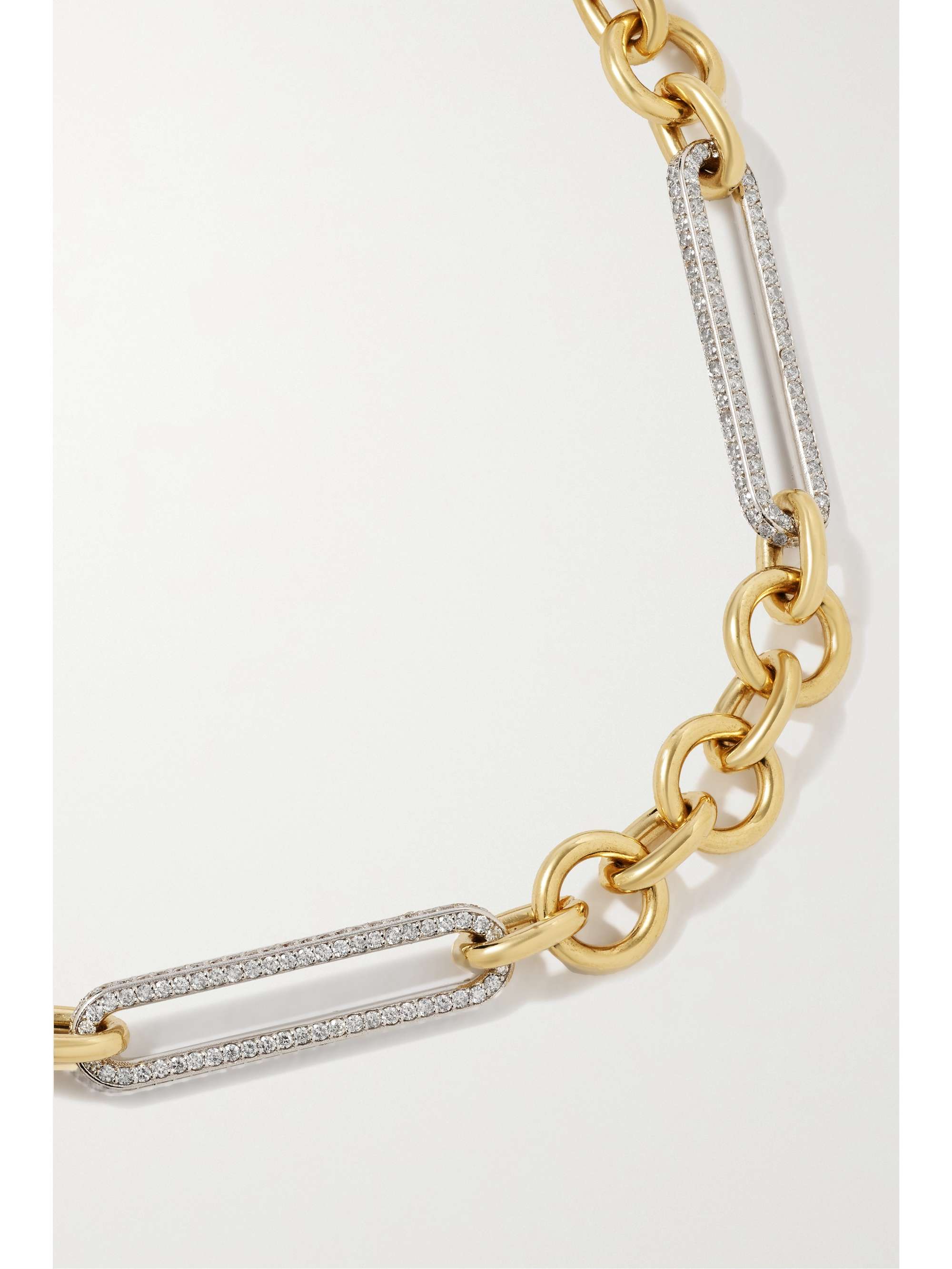 FOUNDRAE Midsize 18K 黄金、18K 白金、钻石手链