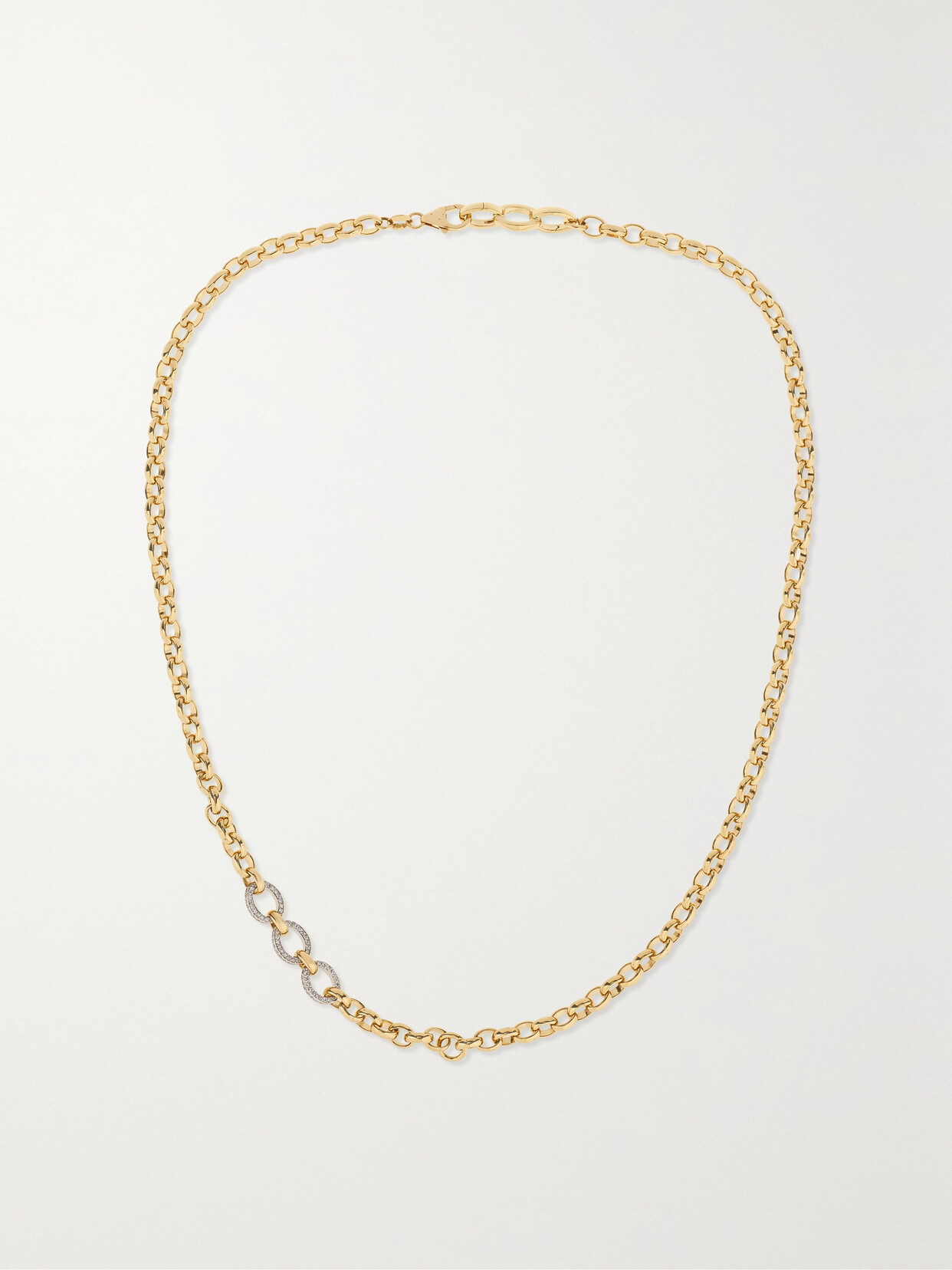 Foundrae 18-karat Yellow And White  Diamond Necklace