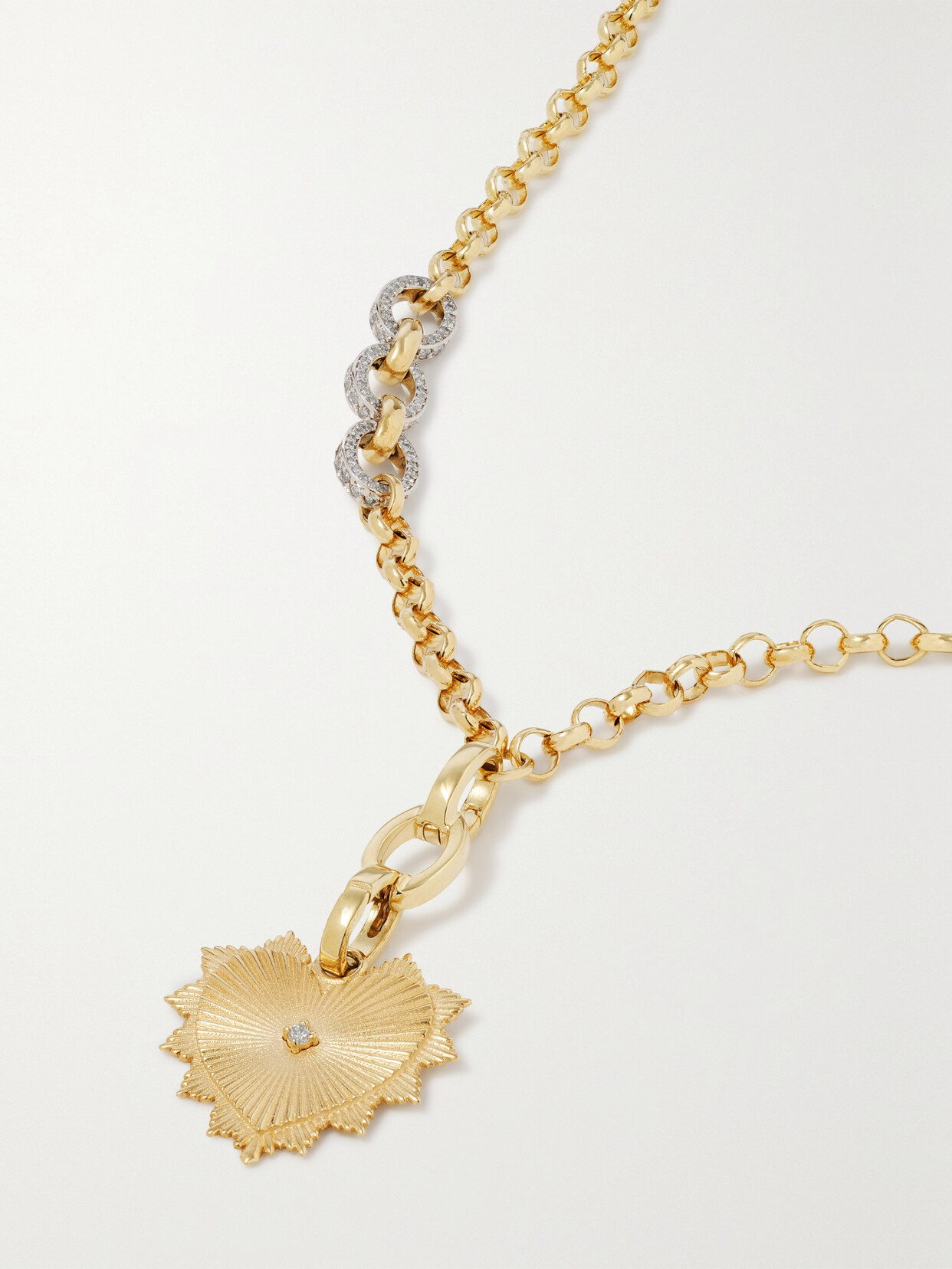 Foundrae Love Token 18-karat  Diamond Necklace