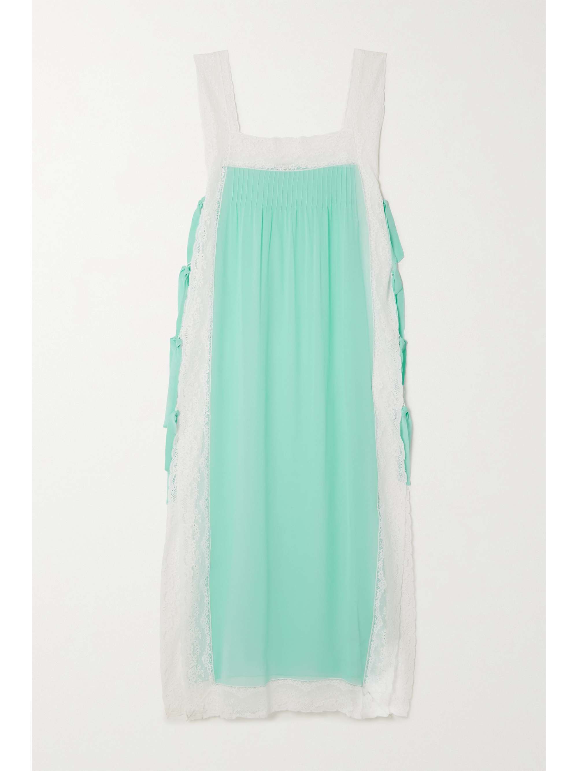 Light green Fiocchini lacetrimmed nightdress LORETTA