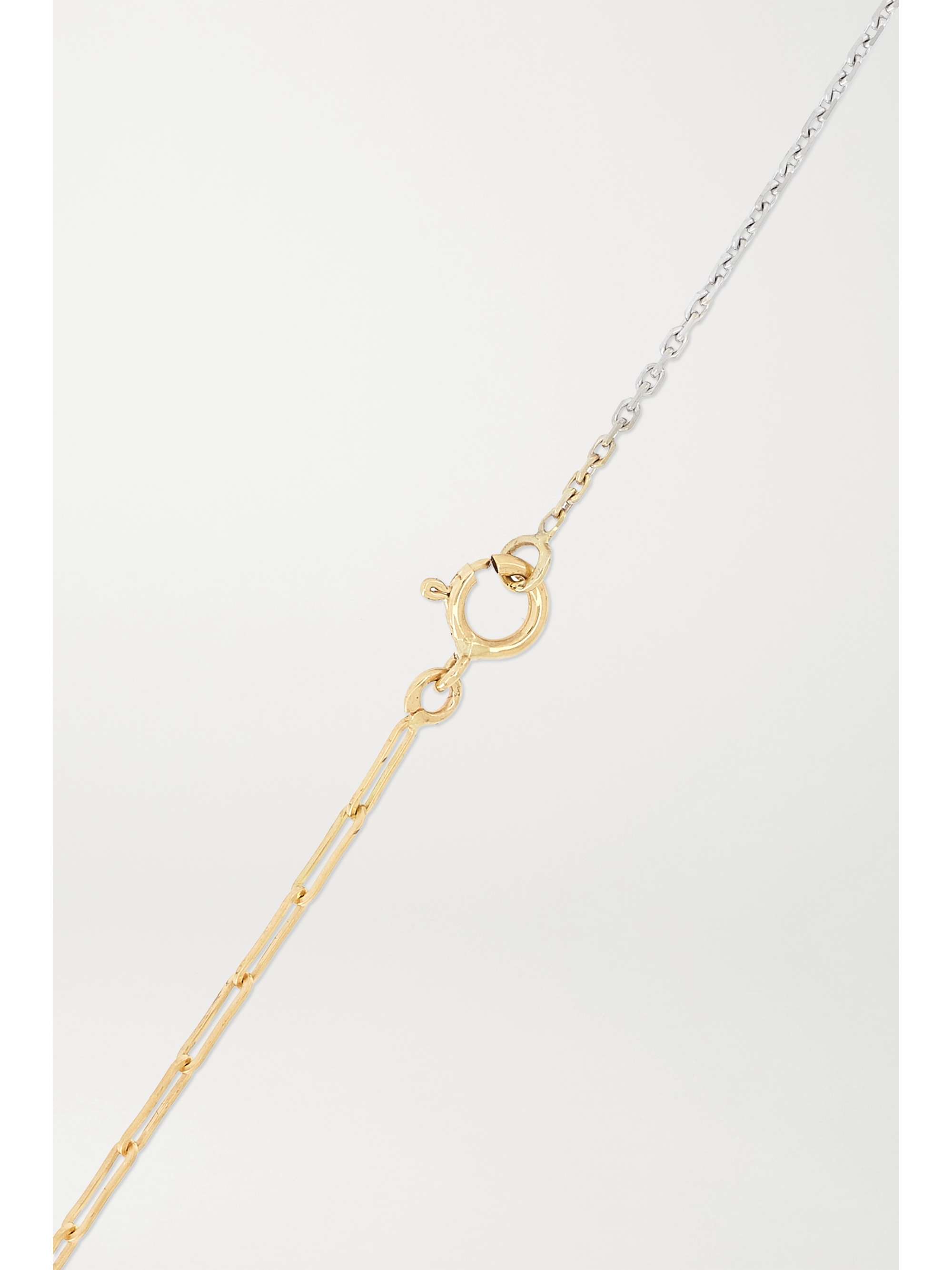 YVONNE LÉON 18-karat yellow and white gold diamond necklace