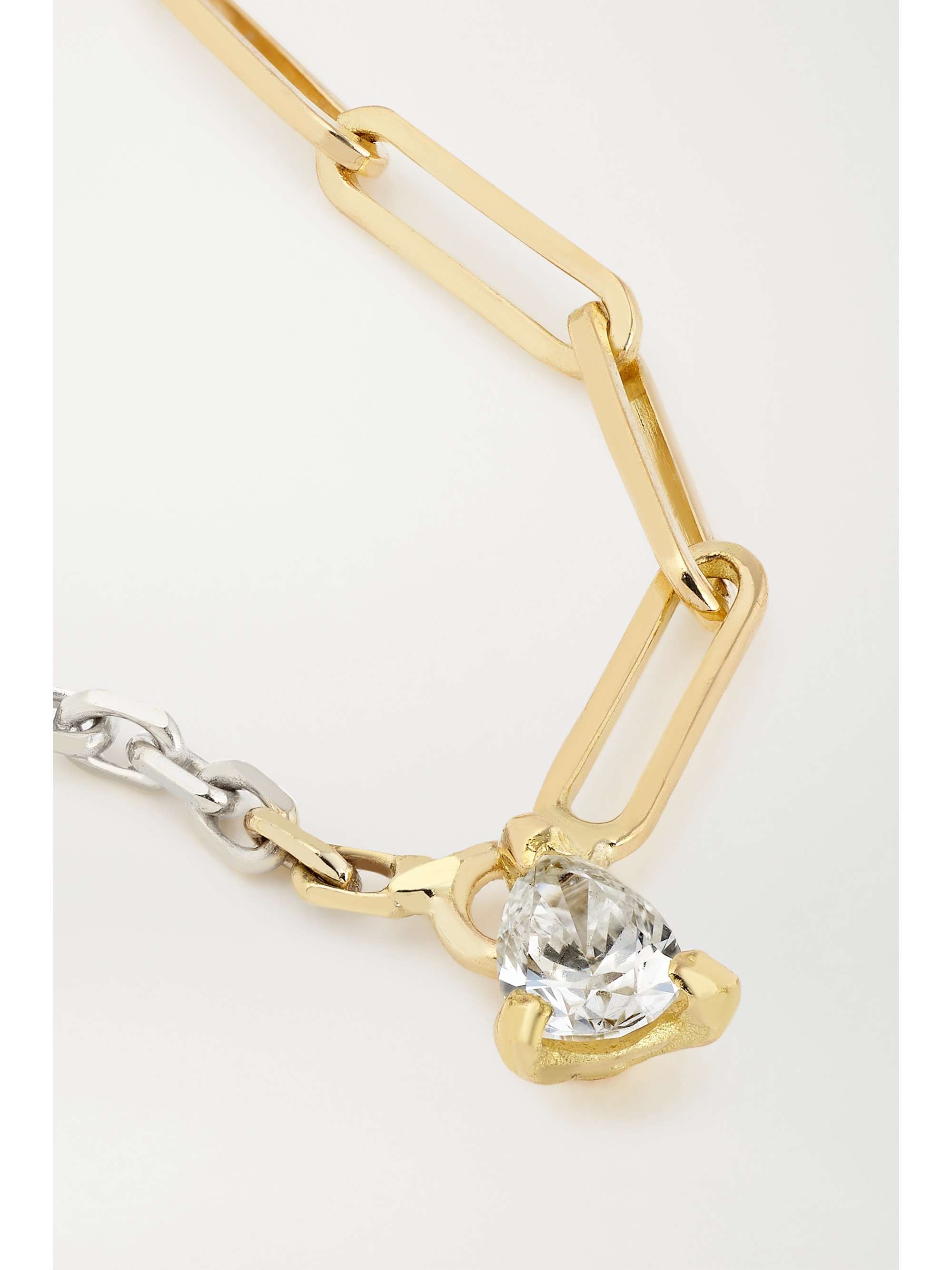 YVONNE LÉON 18-karat yellow and white gold diamond necklace
