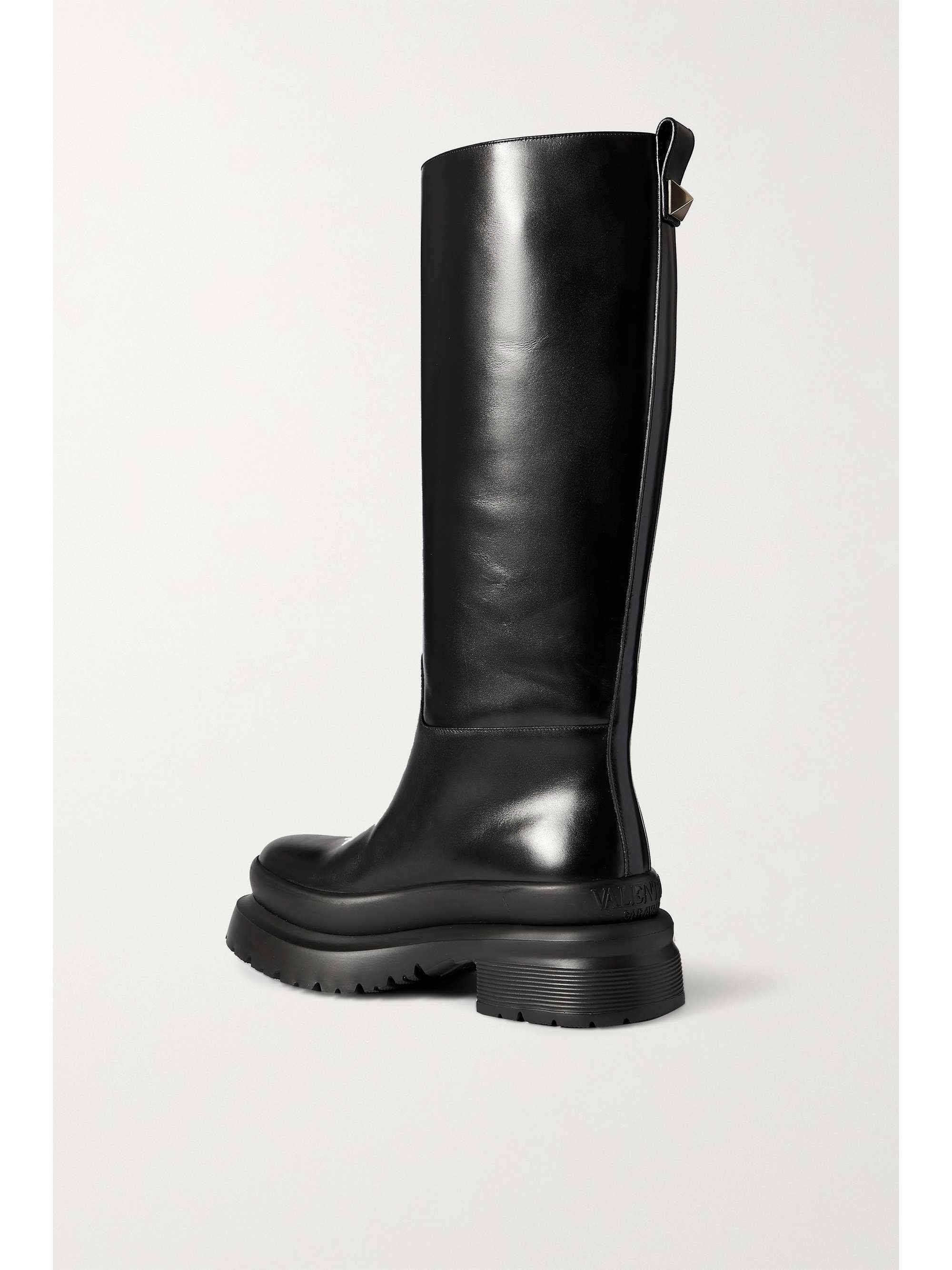 VALENTINO GARAVANI Valentino Garavani Roman Stud leather knee boots