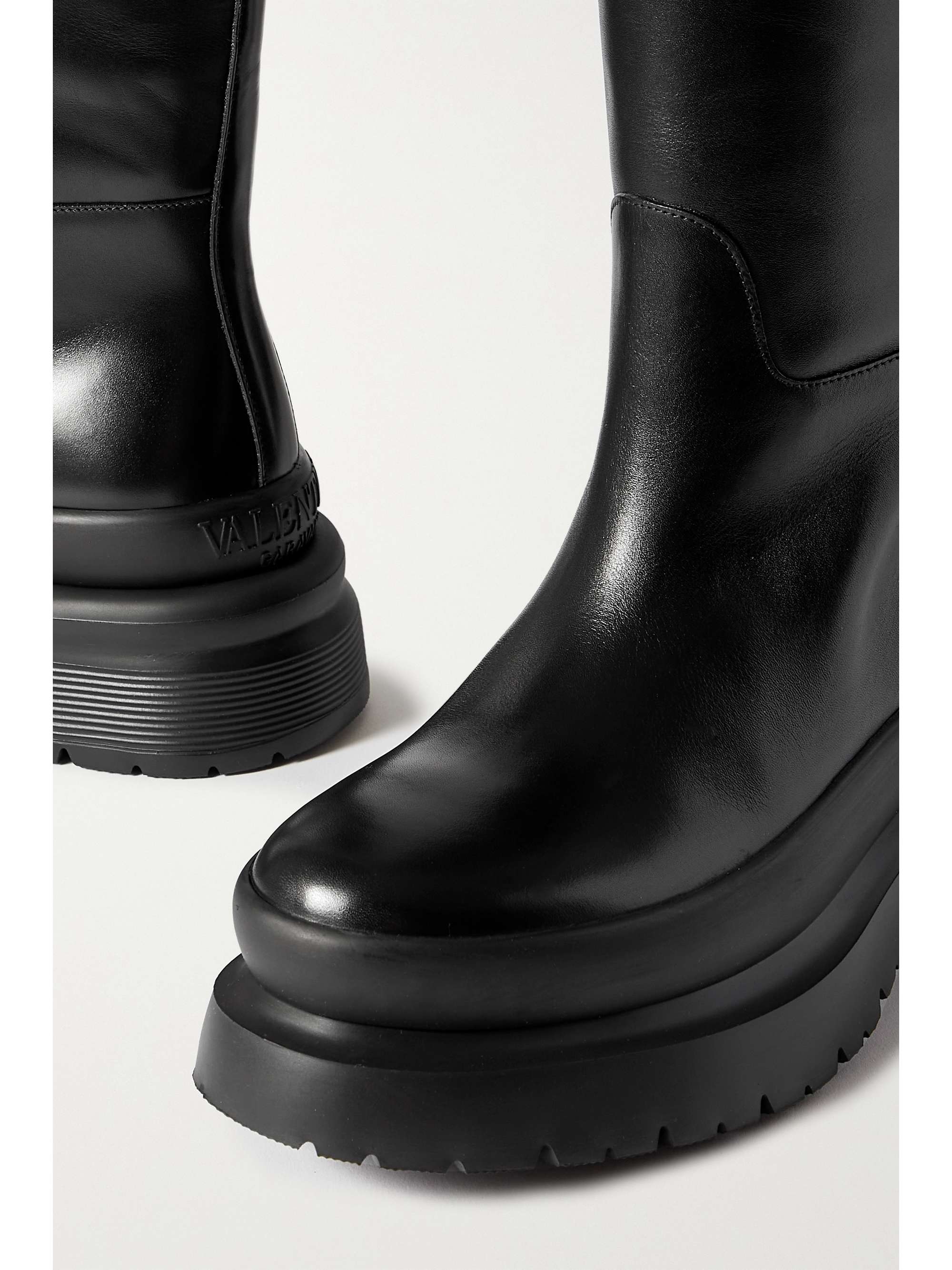 VALENTINO GARAVANI Valentino Garavani Roman Stud leather knee boots