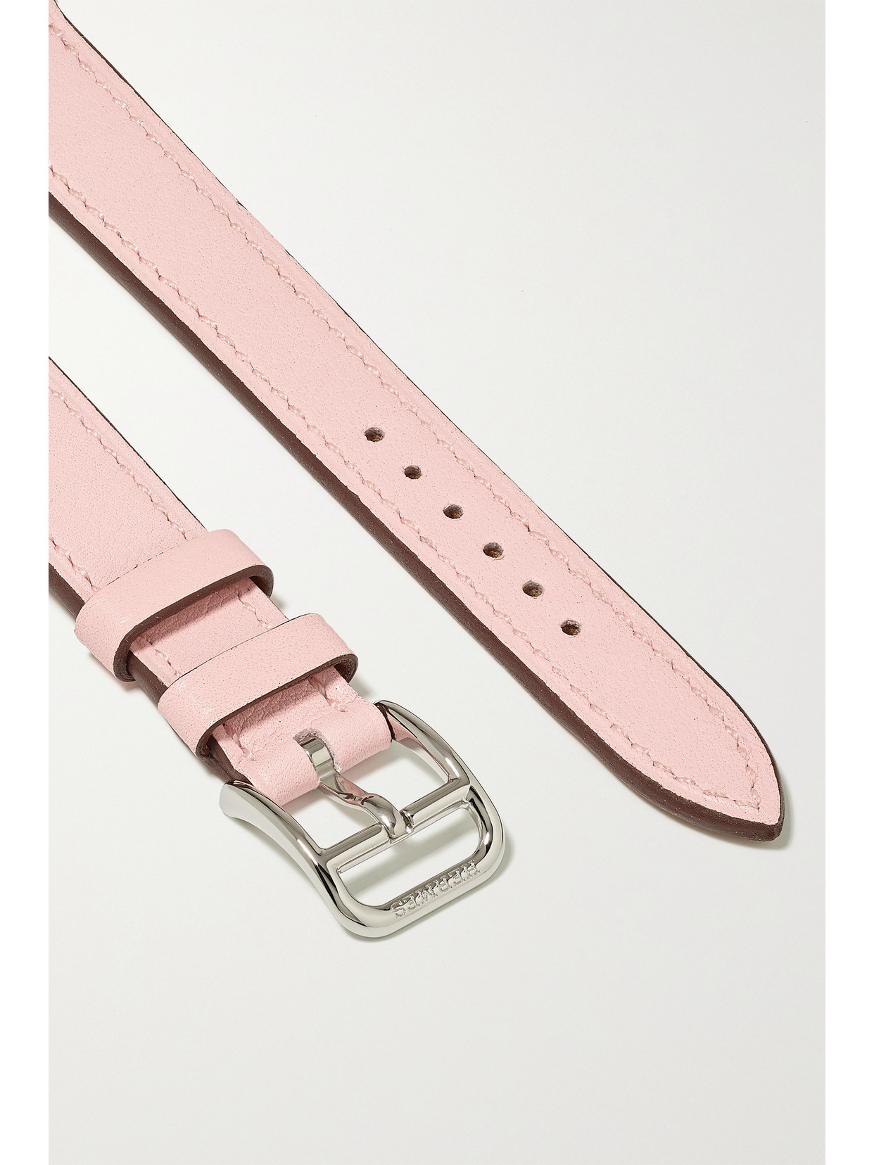 Hermès Timepieces Cape Cod Tour 23mm Leather Watch Strap In Pink