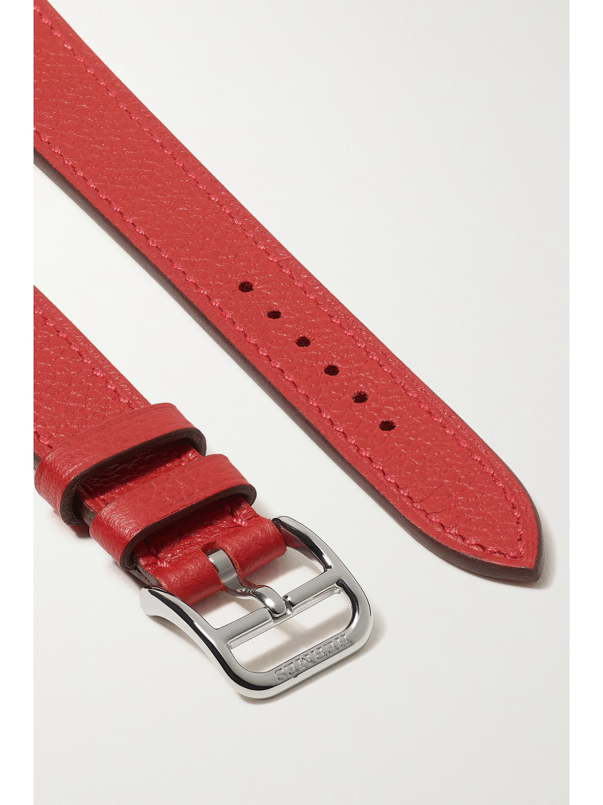 Hermès Timepieces Cape Cod Tour 23mm Leather Watch Strap In Pink