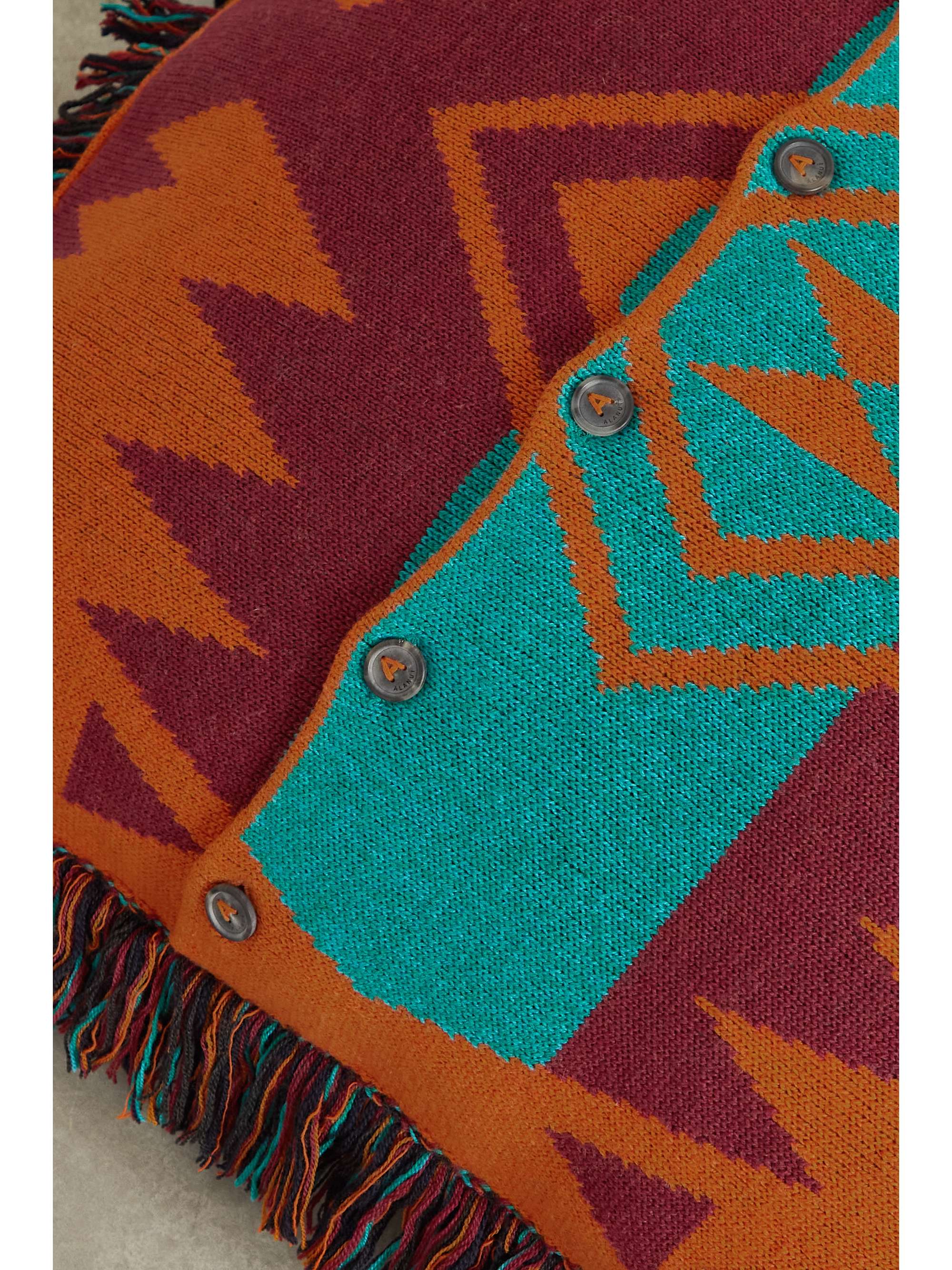 ALANUI Icon fringed wool-blend jacquard cushion