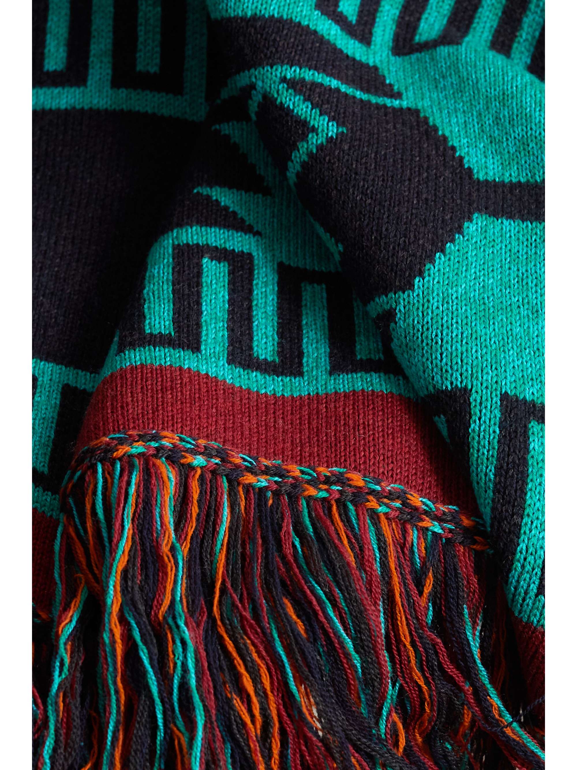 ALANUI Icon jacquard-knit wool-blend throw