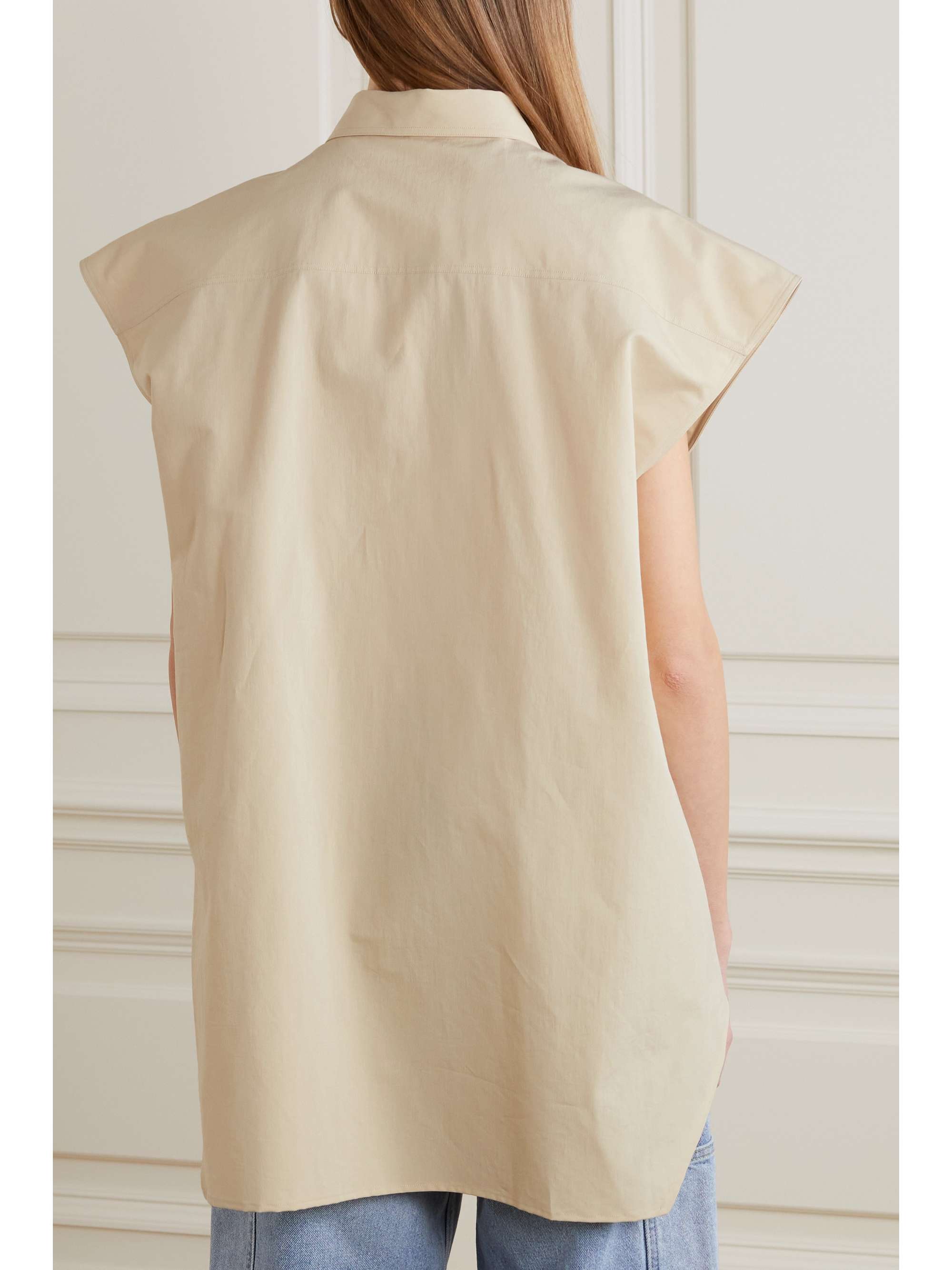 PETAR PETROV Ladio cotton and silk-blend poplin shirt