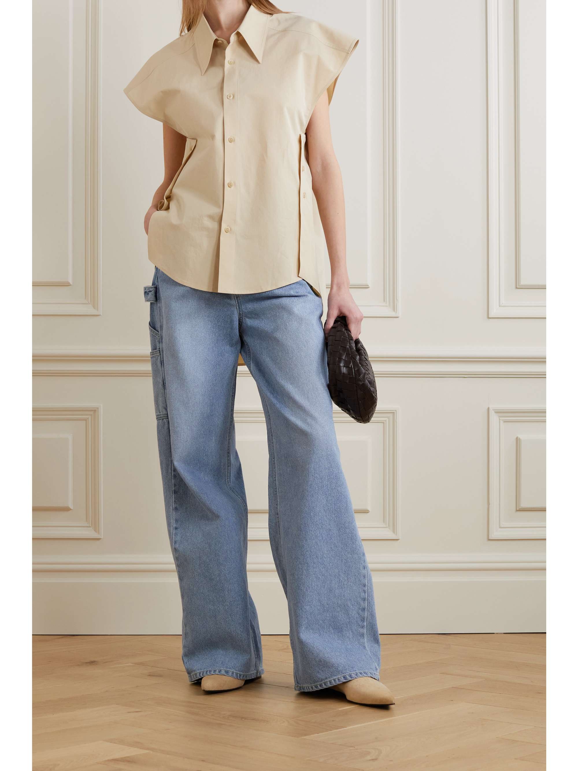 PETAR PETROV Ladio cotton and silk-blend poplin shirt