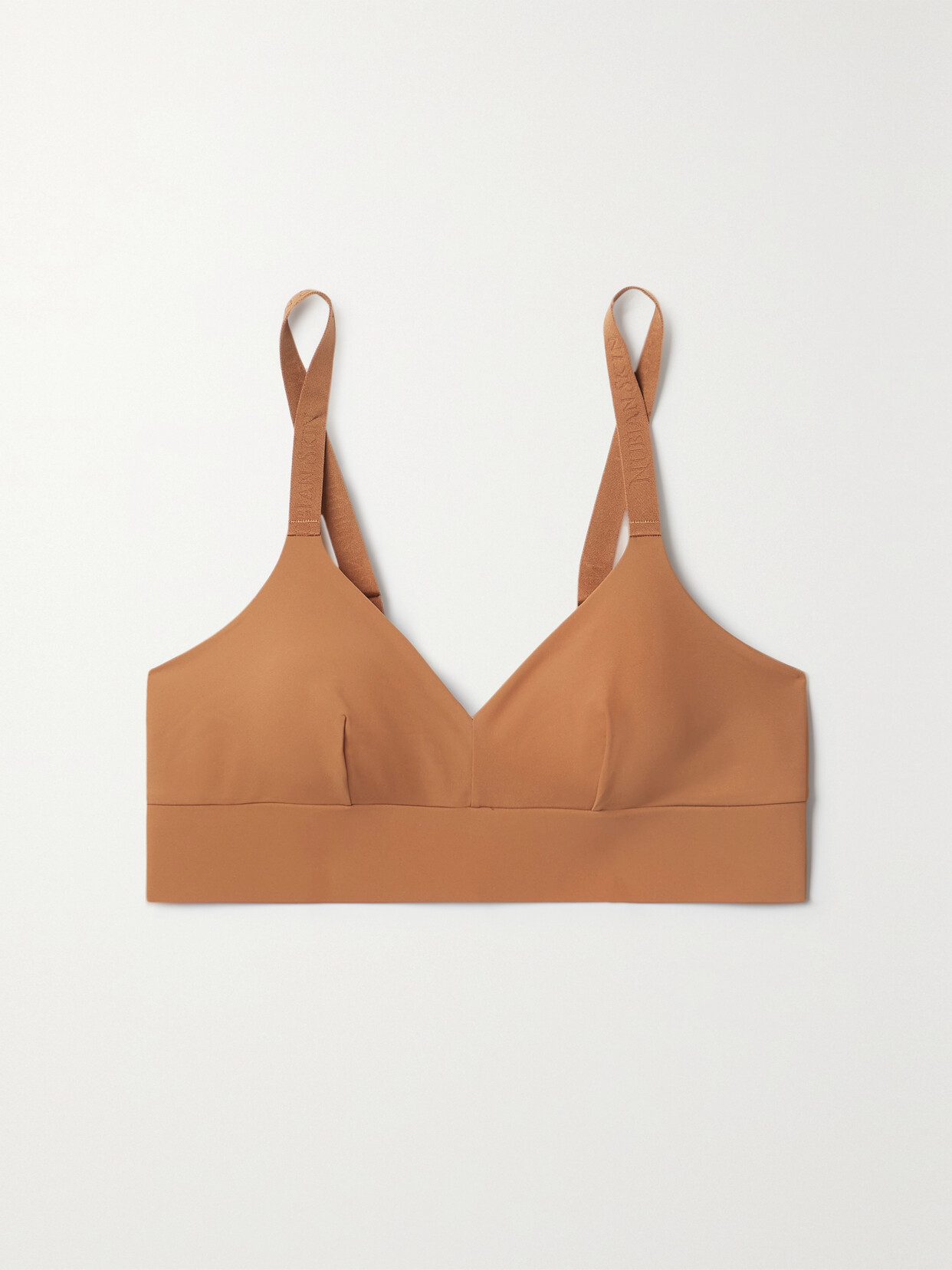 Nubian Skin Naked Stretch-jersey Soft-cup Bra - Brown