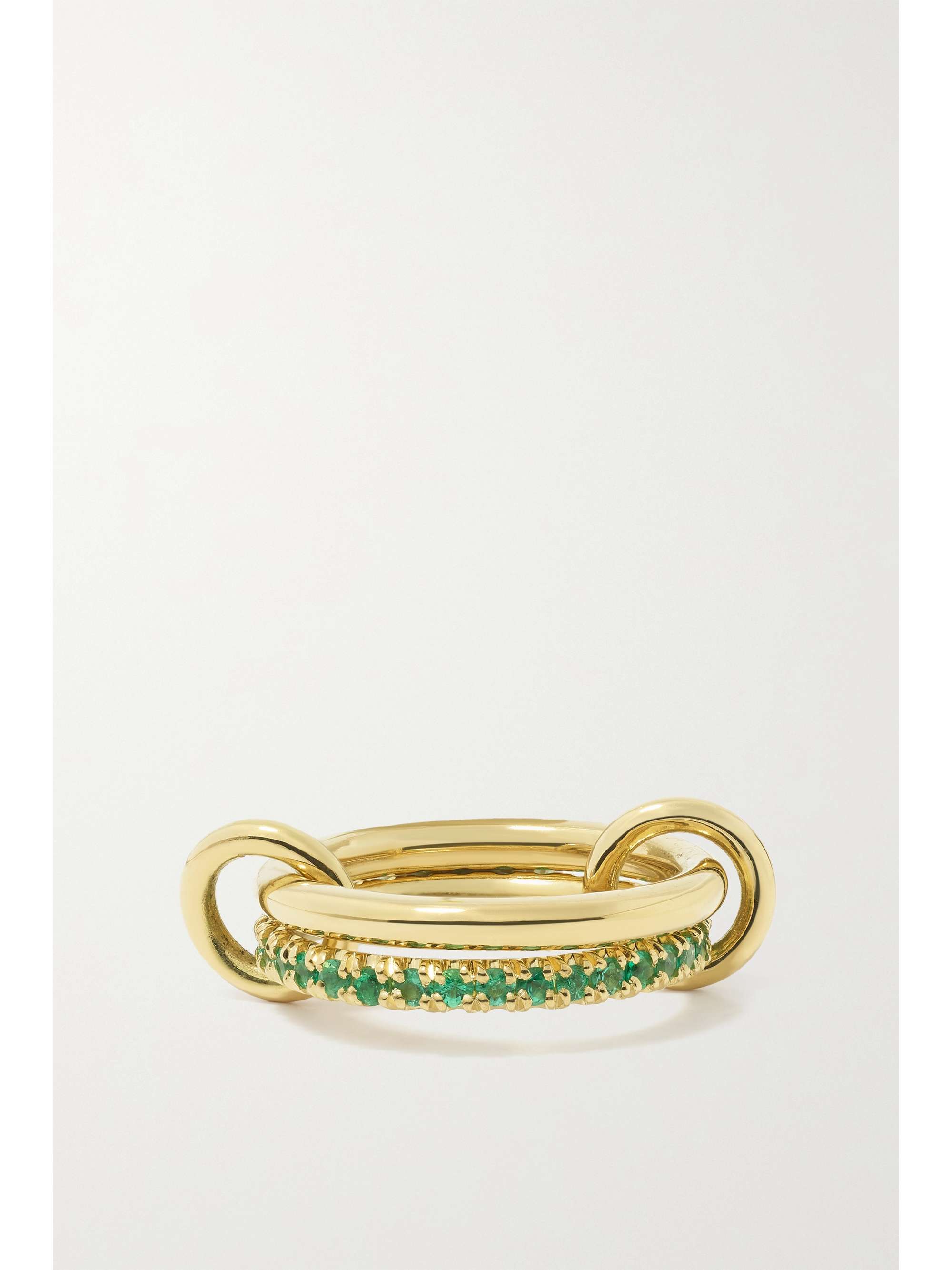 SPINELLI KILCOLLIN Ceres Deux set of two 18-karat yellow and rose gold sapphire rings
