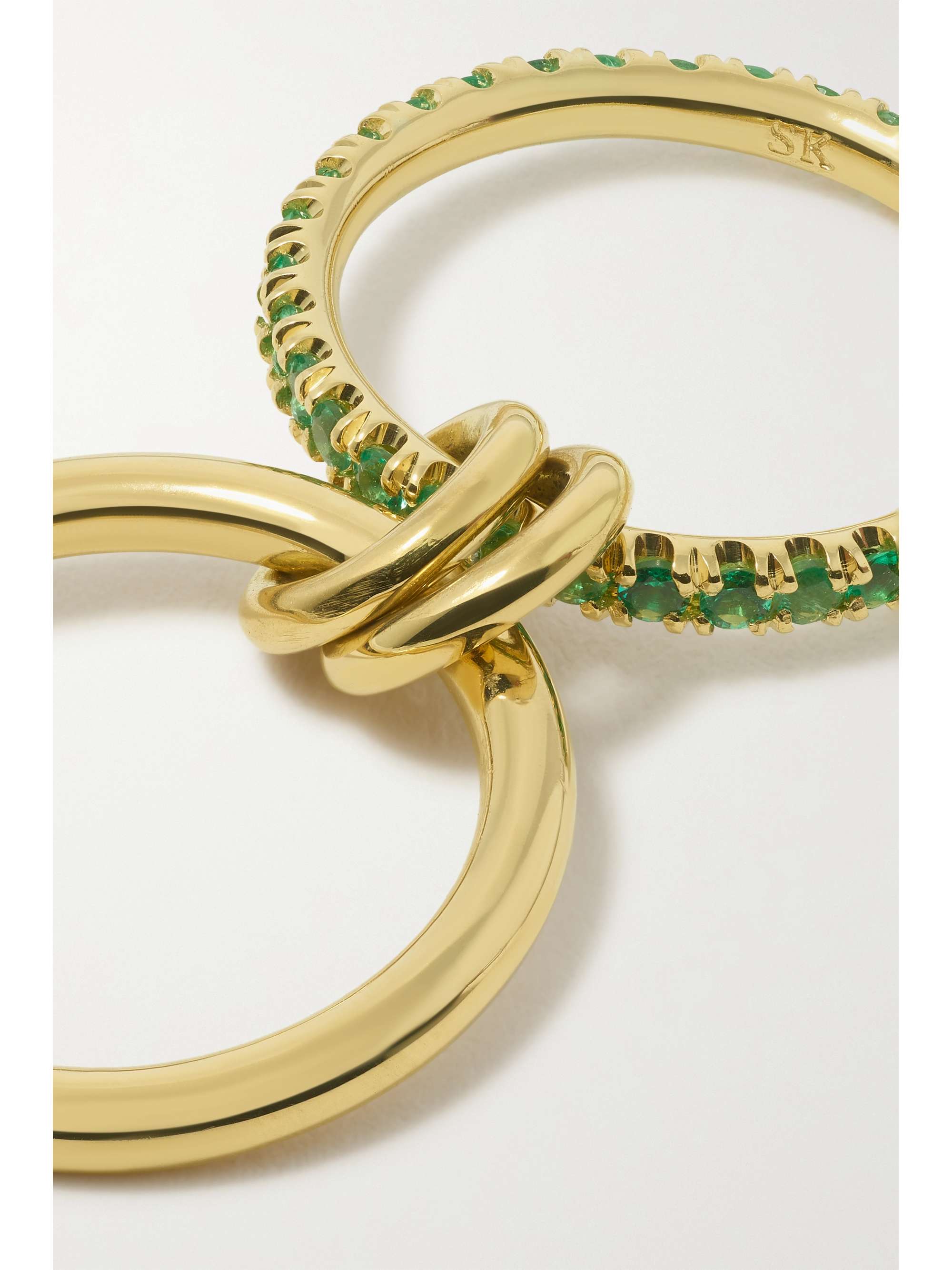 SPINELLI KILCOLLIN Ceres Deux set of two 18-karat yellow and rose gold sapphire rings