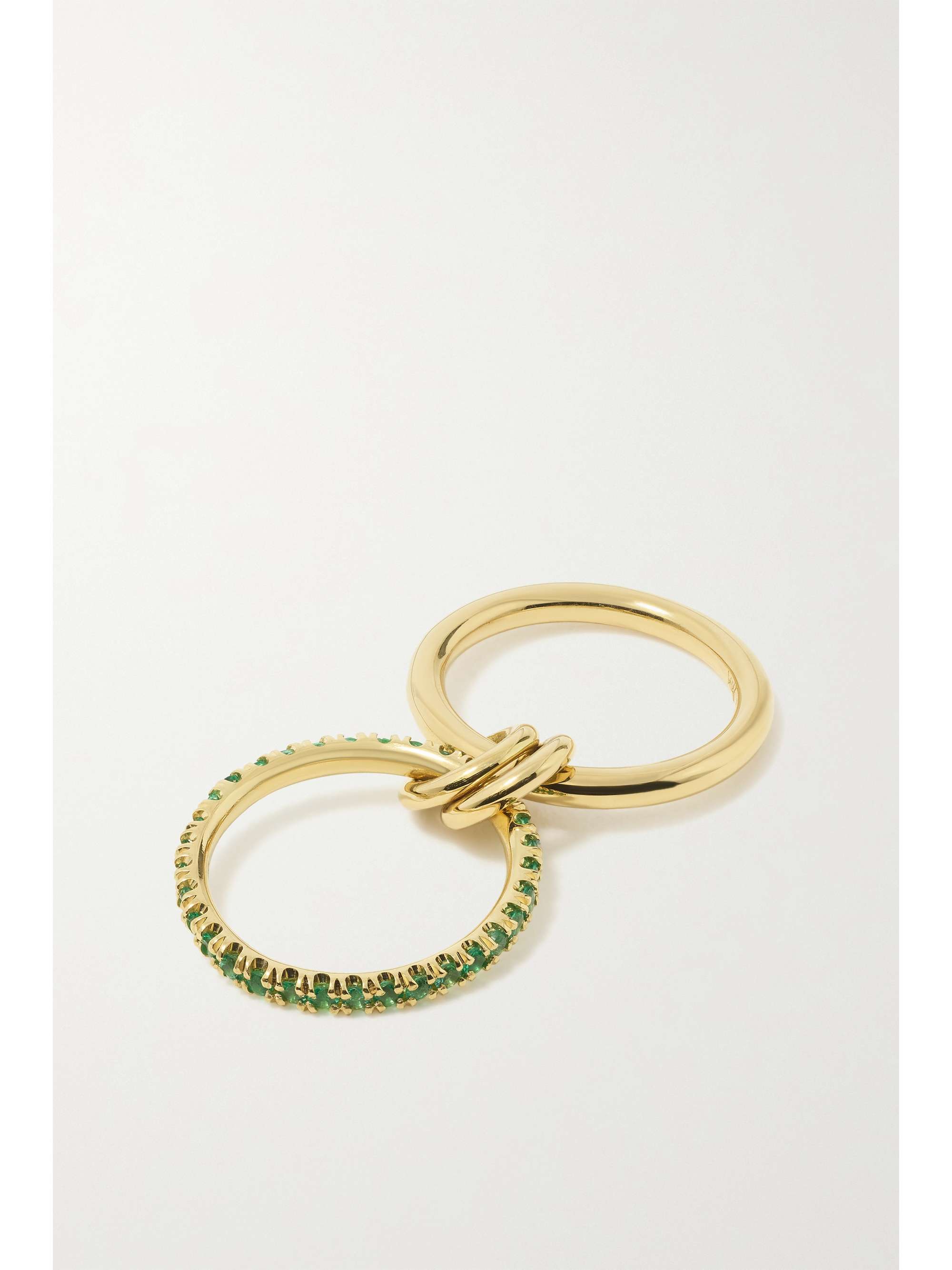 SPINELLI KILCOLLIN Ceres Deux set of two 18-karat yellow and rose gold sapphire rings