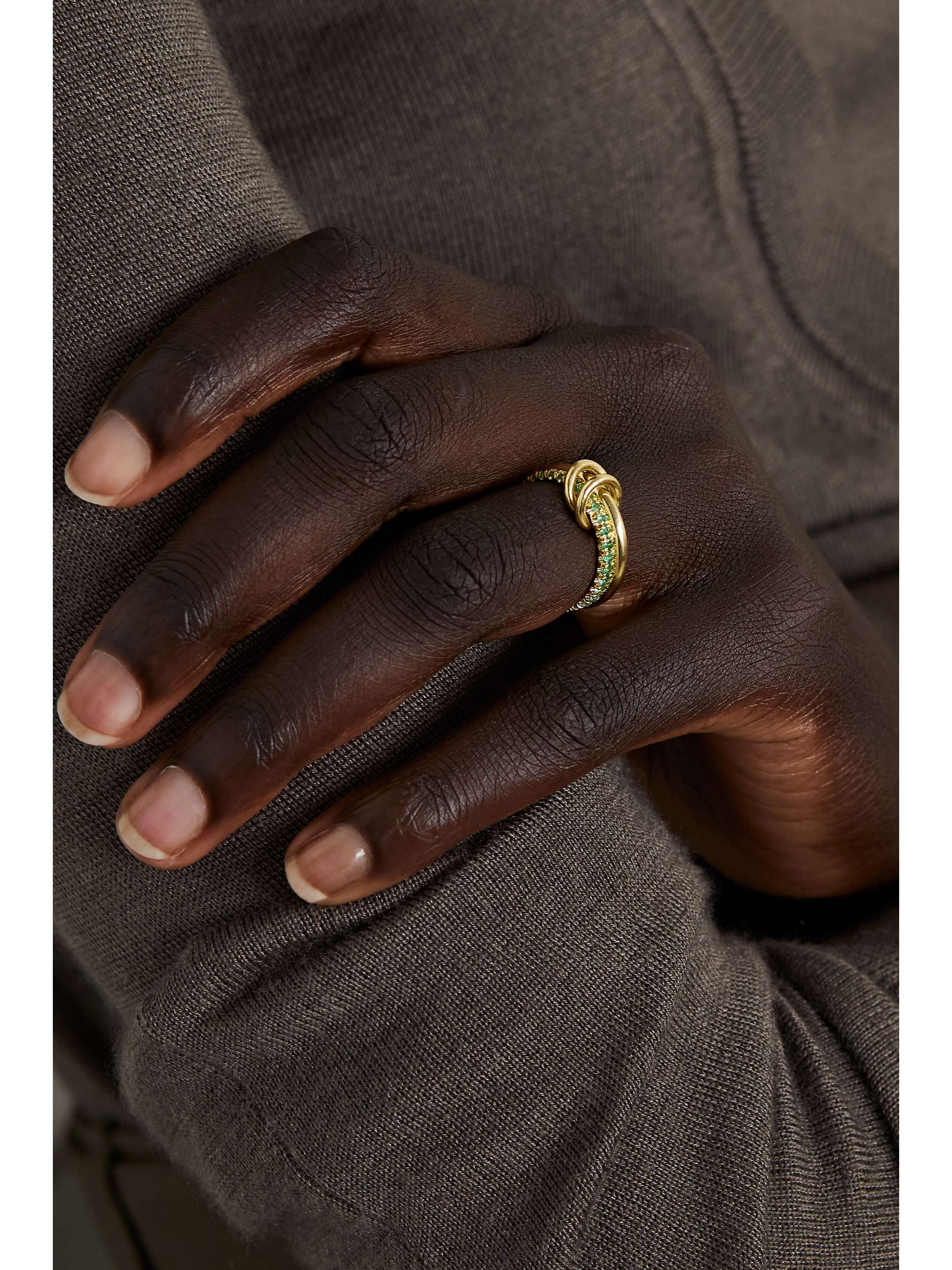 SPINELLI KILCOLLIN Ceres Deux set of two 18-karat yellow and rose gold sapphire rings