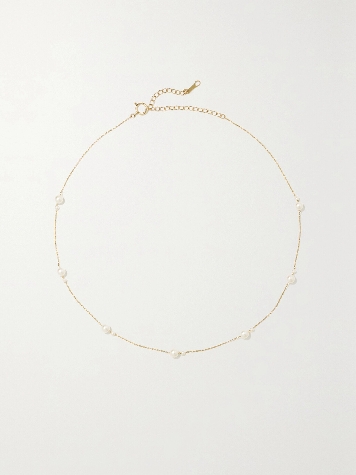 Mizuki 14-karat Gold Pearl Necklace