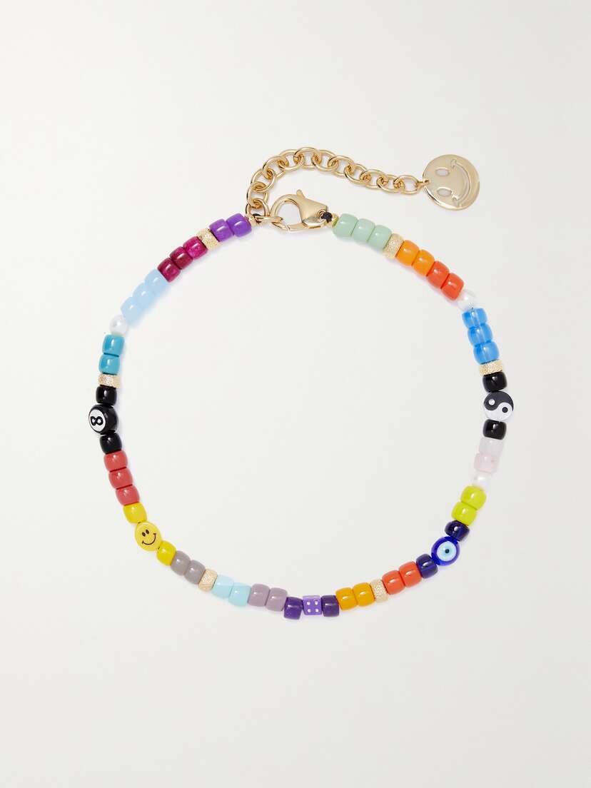 Martha Calvo All Or Nothing Gold-tone And Bead Necklace