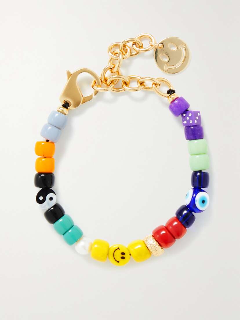 Martha Calvo All Or Nothing Gold-tone Beaded Bracelet -  - One size