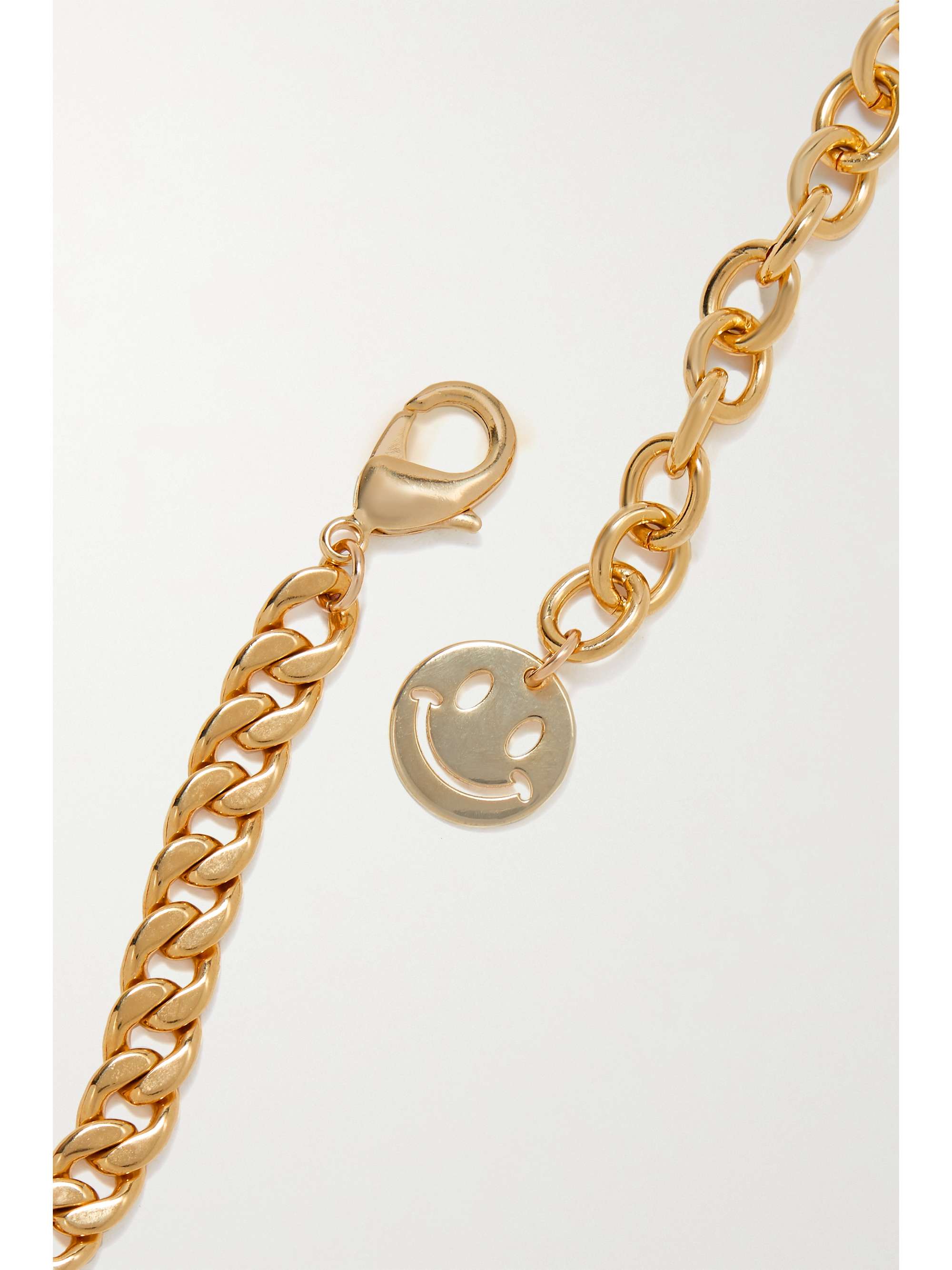 MARTHA CALVO Lucky gold-plated, pearl and crystal necklace