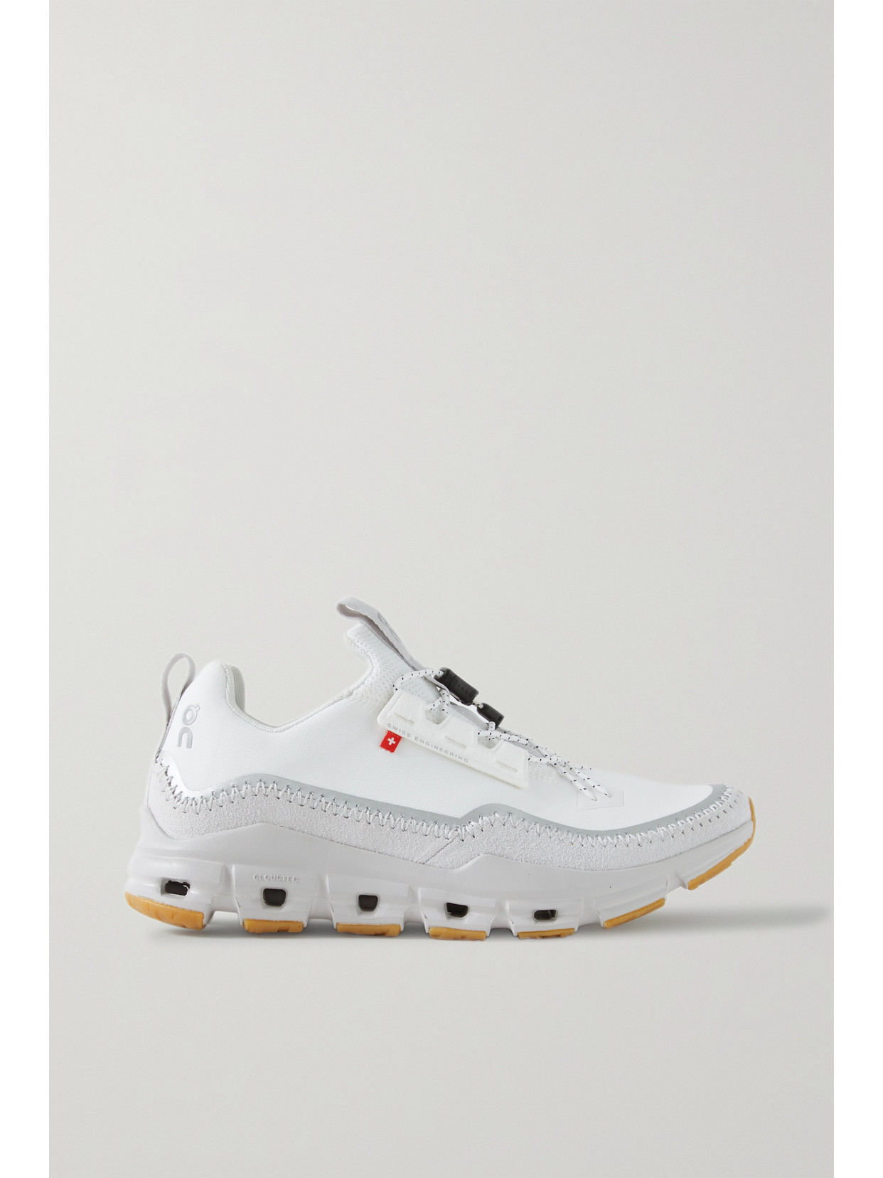 Shop On Cloudaway Kanazawa Neoprene, Faux Suede And Mesh Sneakers In White