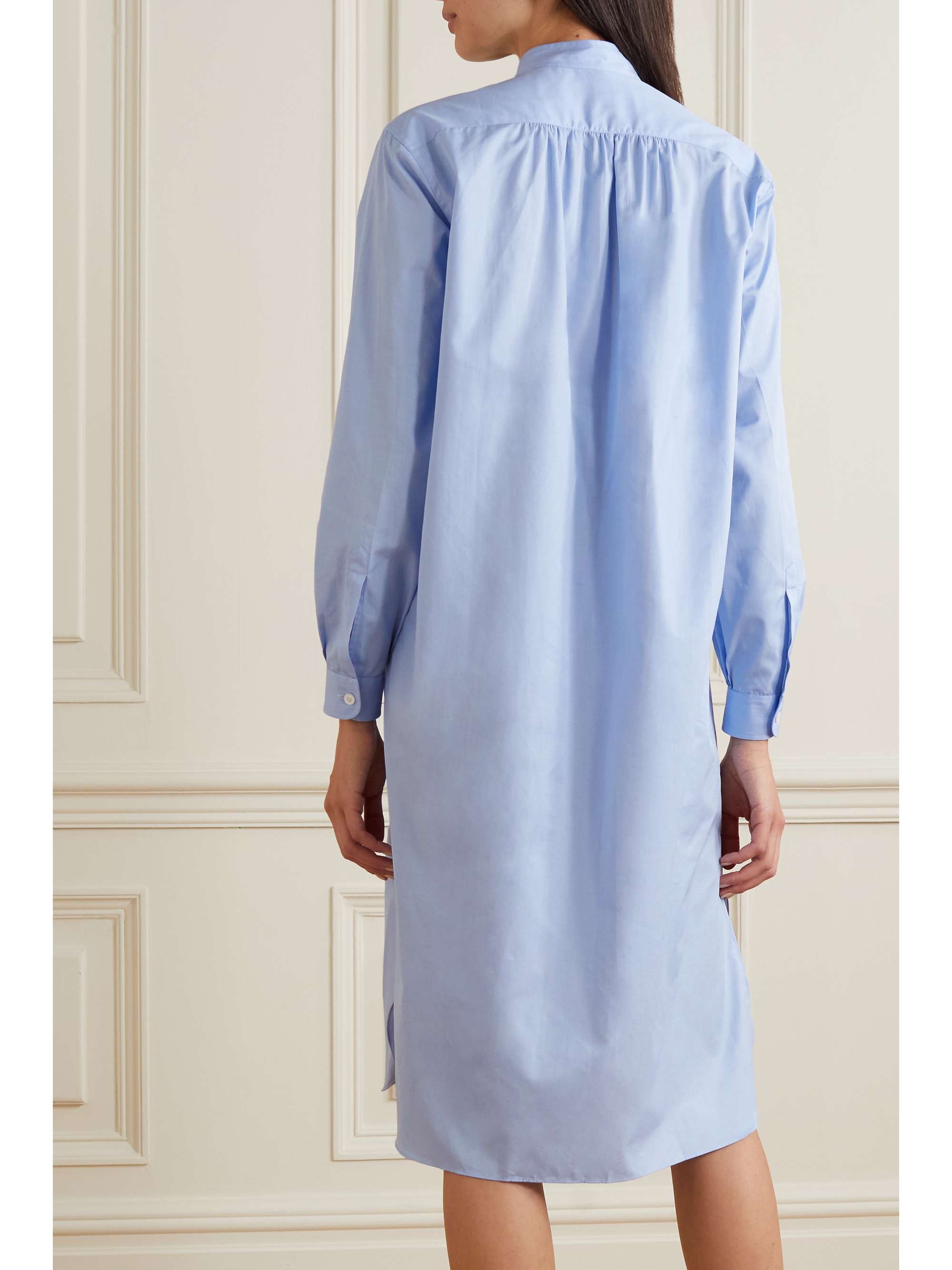 CHARVET Elysee oversized cotton-poplin nightdress