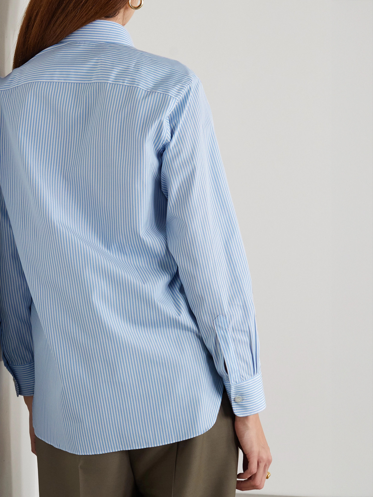 Striped Cotton-Poplin Shirt