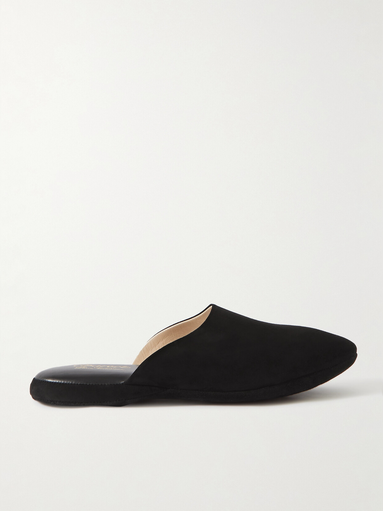 Charvet Suede Slippers - Black