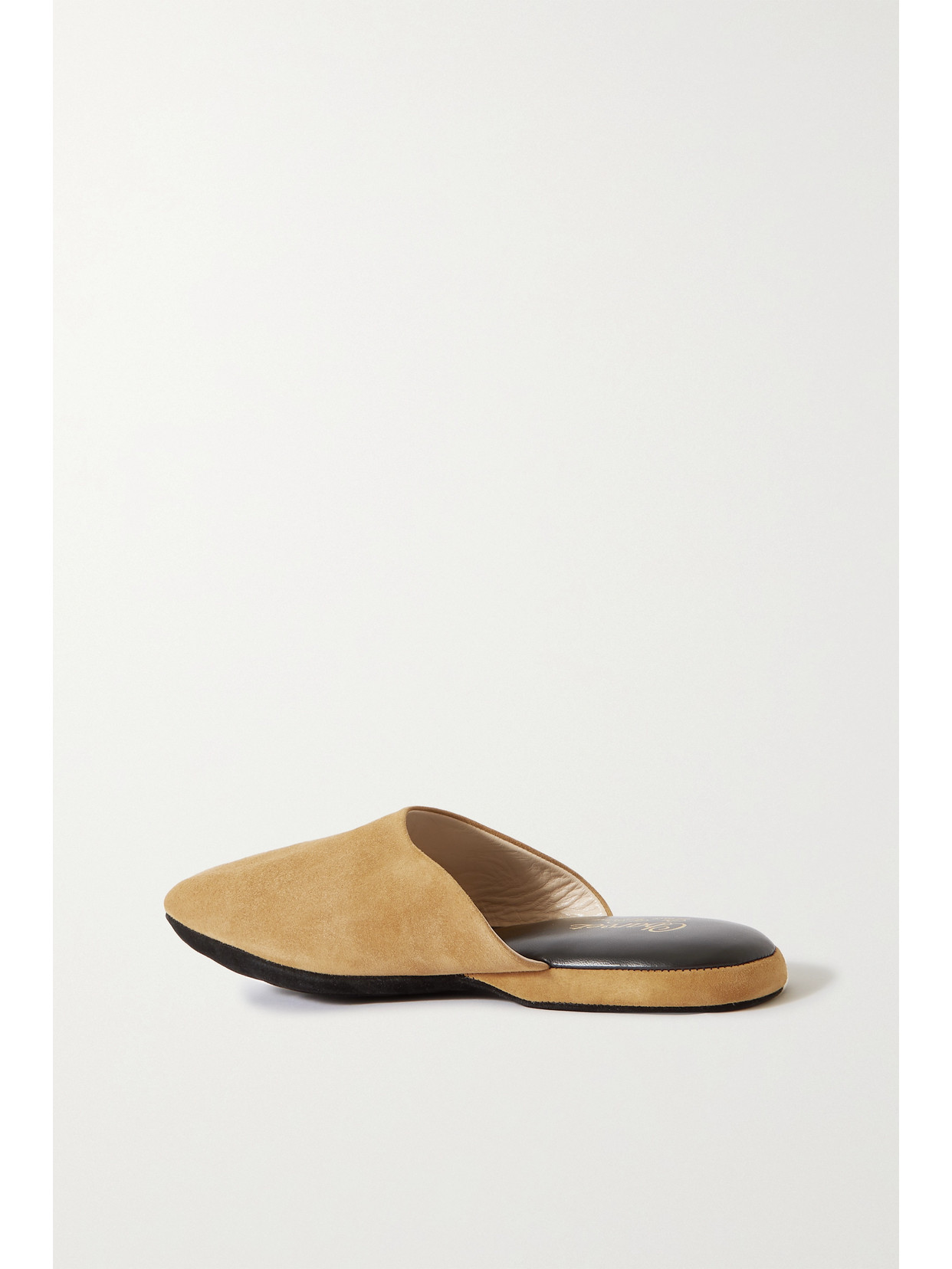 Shop Charvet Suede Slippers In Brown