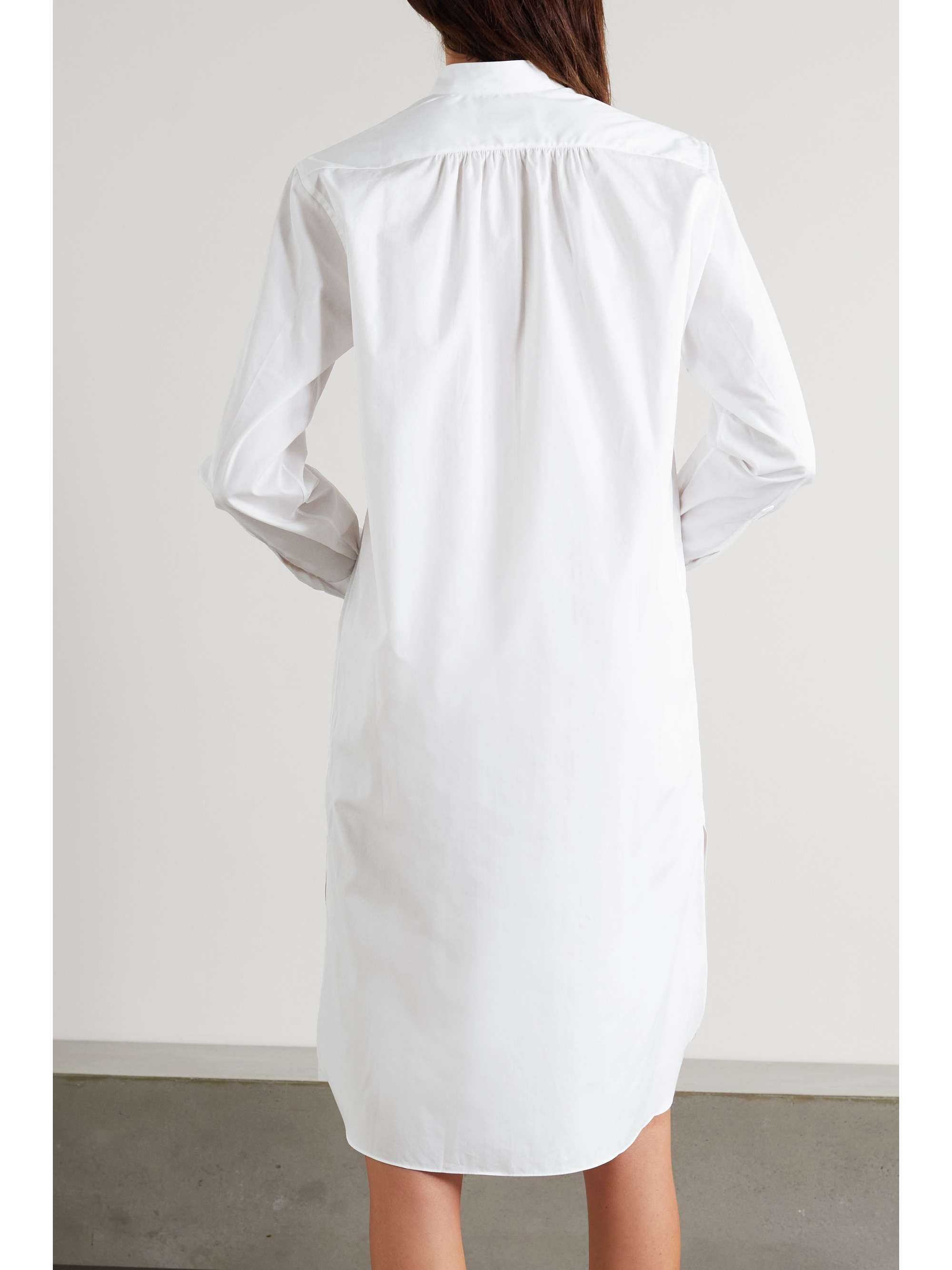 CHARVET Elysee oversized cotton-poplin nightdress
