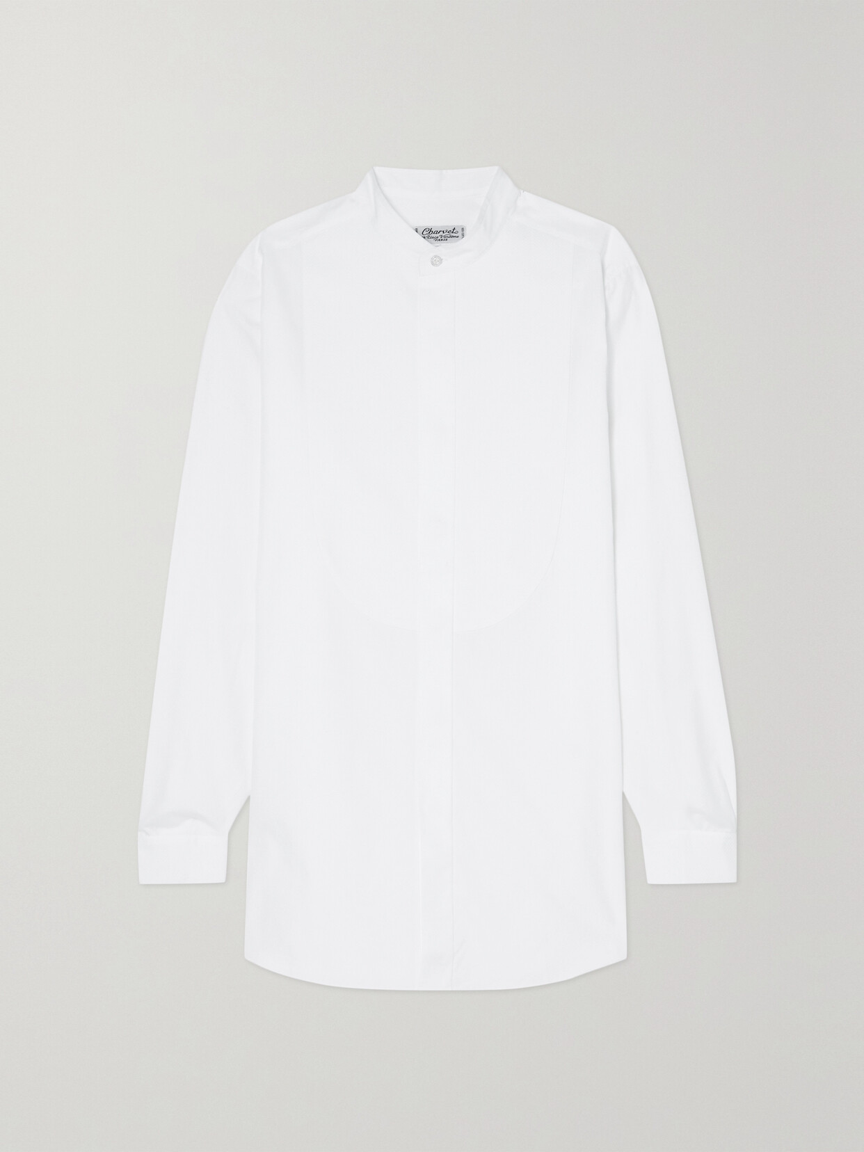 Charvet Cotton-poplin And Piqué Shirt In White