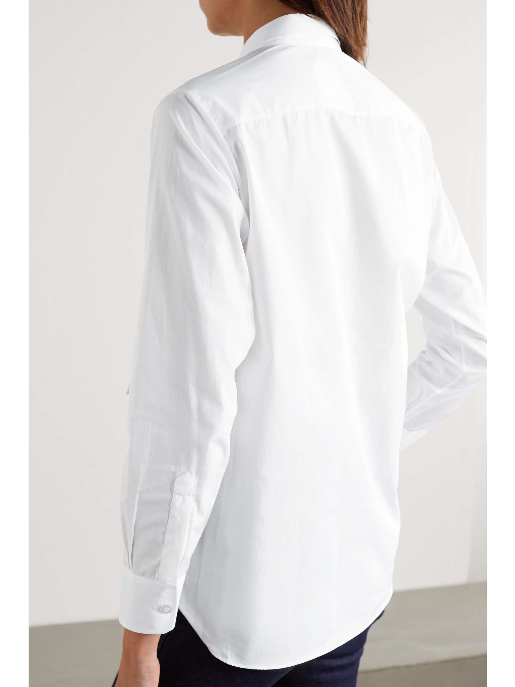 CHARVET Pussy-bow cotton-poplin shirt