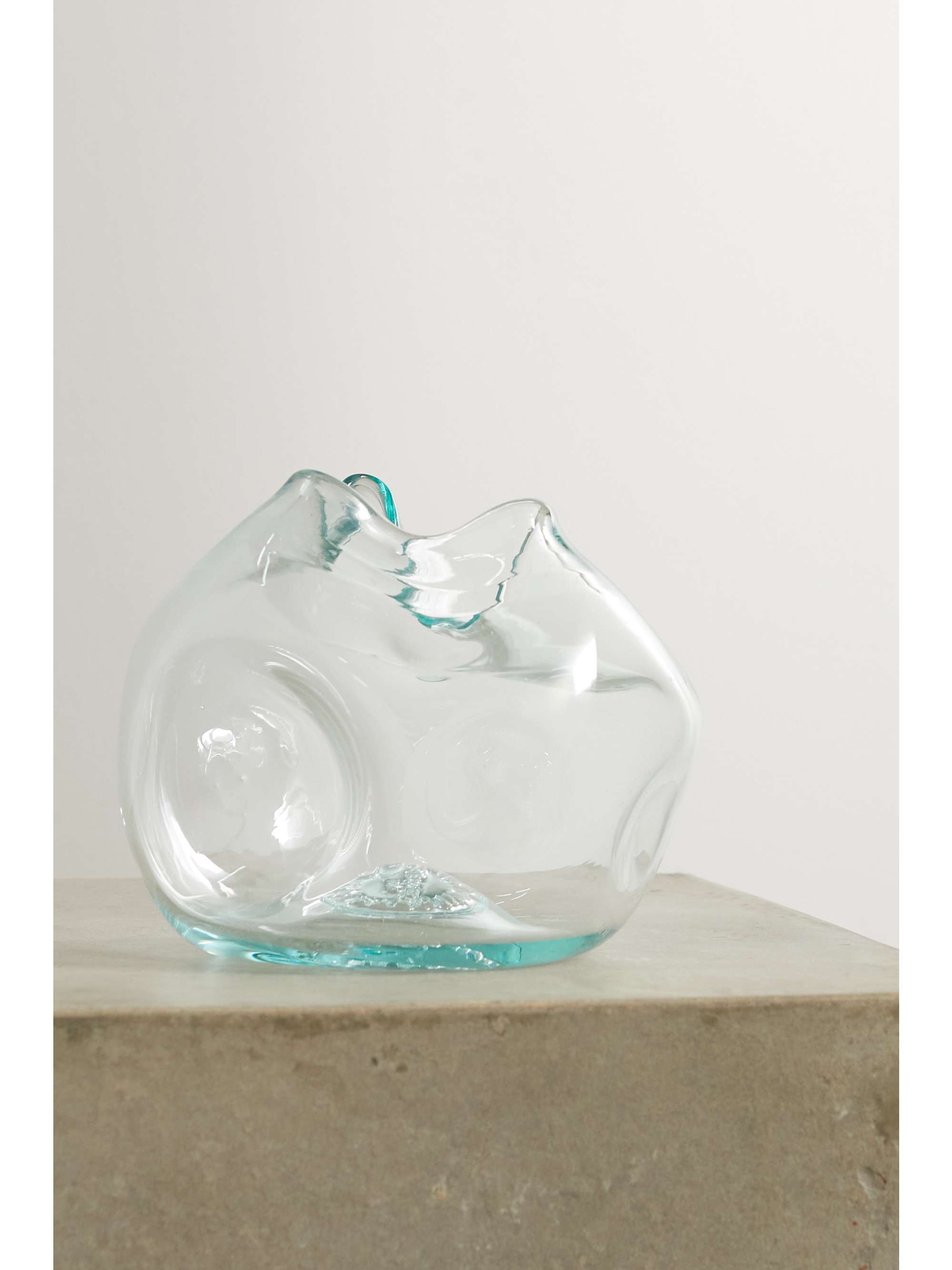 Colorless Medium recycled glass vase COMPLETEDWORKS NETAPORTER