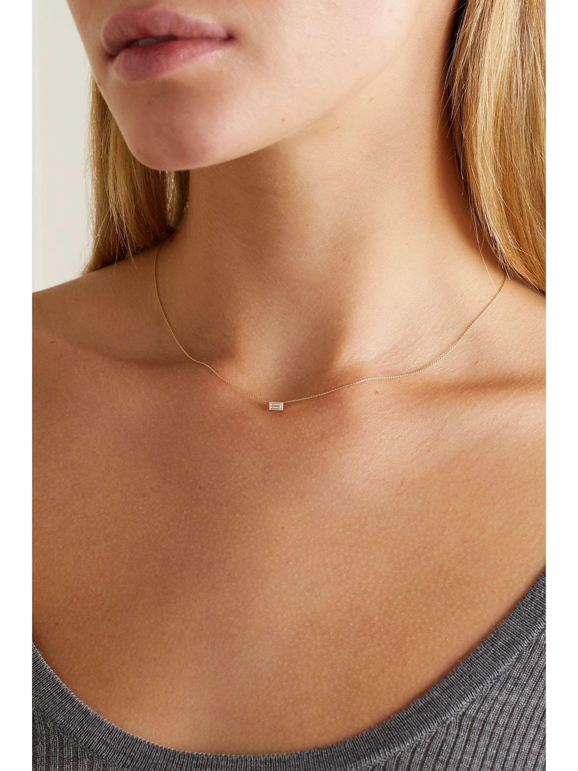 STONE AND STRAND 10karat gold diamond necklace NETAPORTER