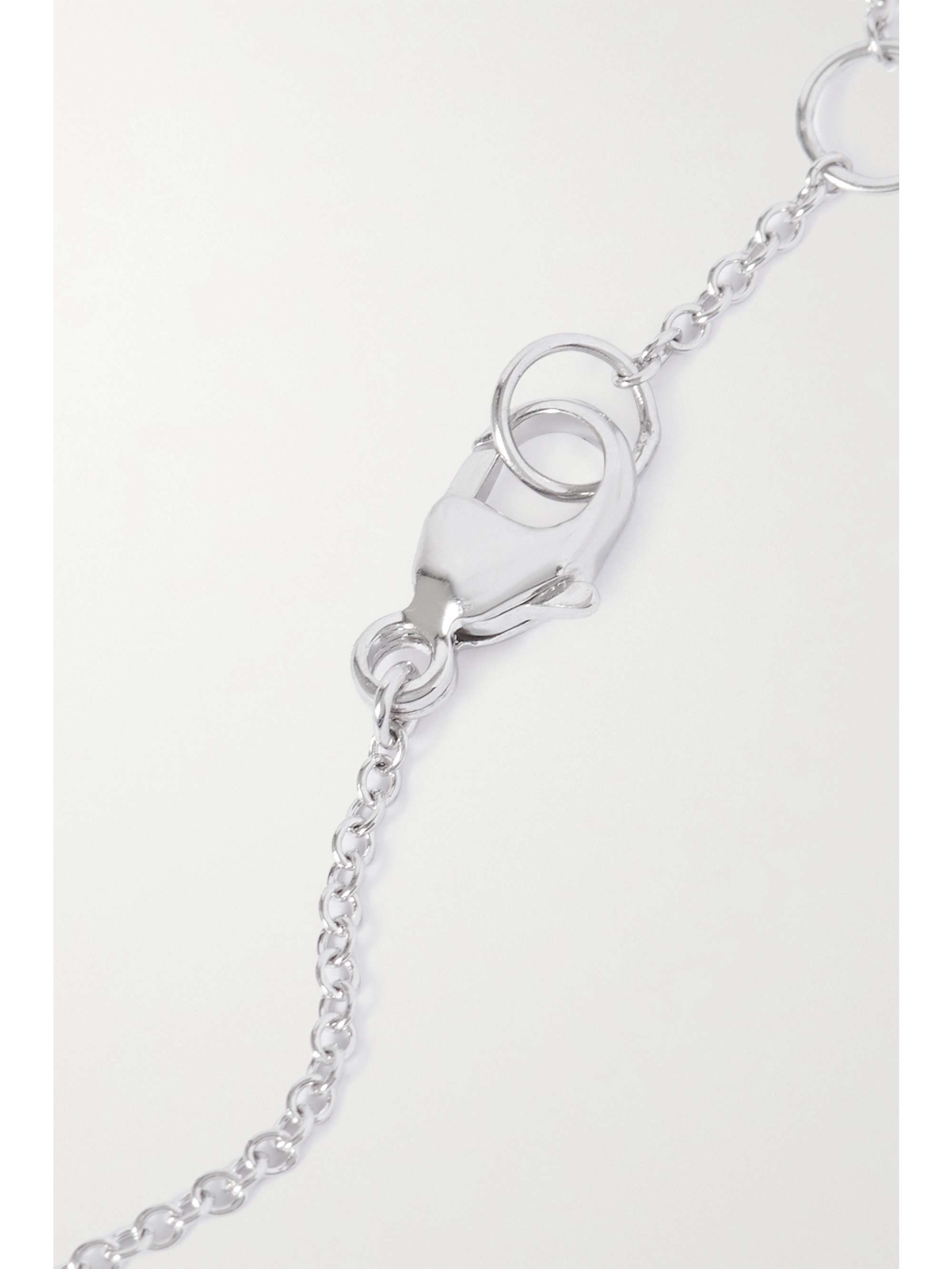 STONE AND STRAND Dainty Rally Tennis 10-karat white gold diamond bracelet