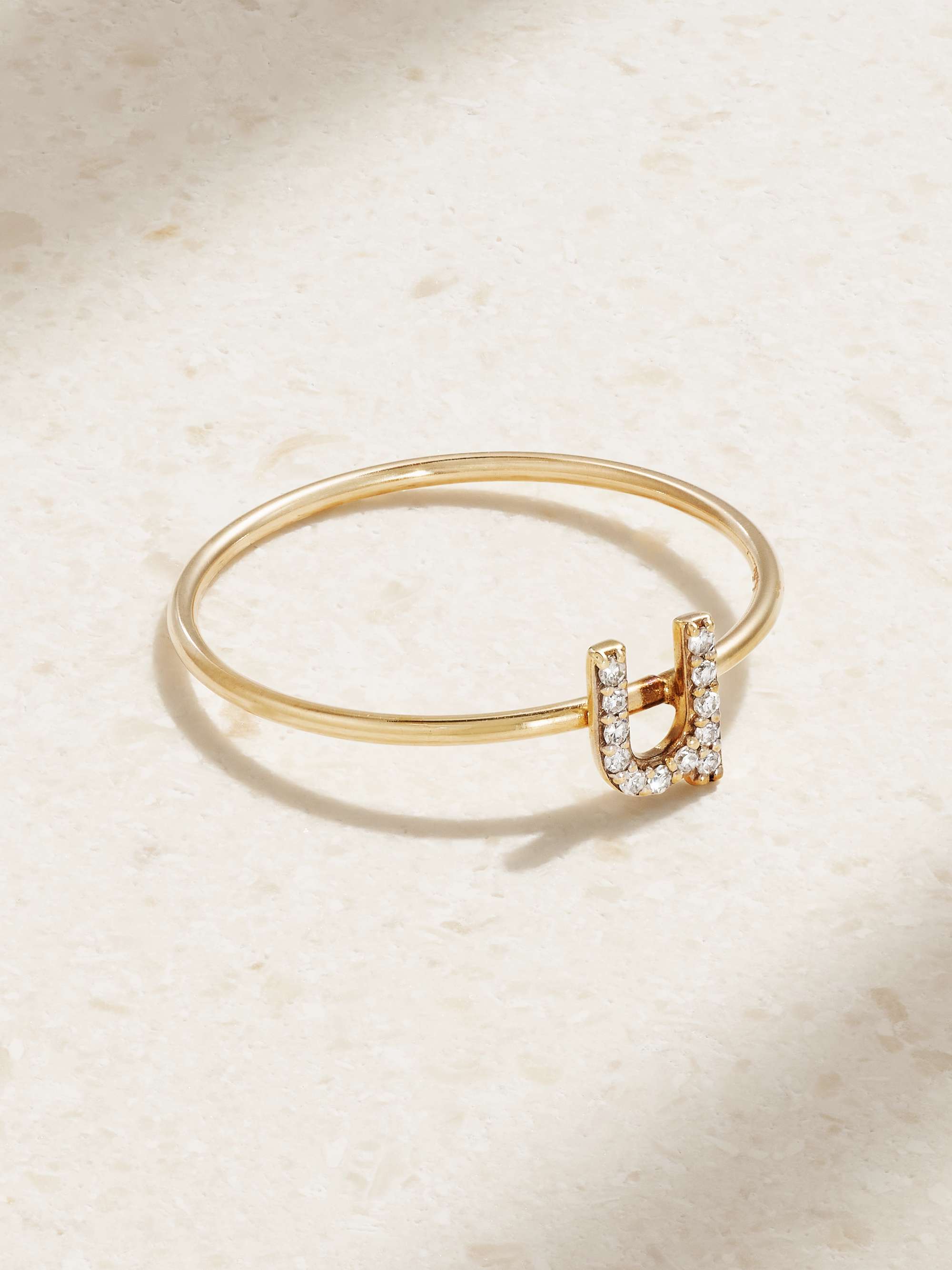 STONE AND STRAND 黄金钻石戒指