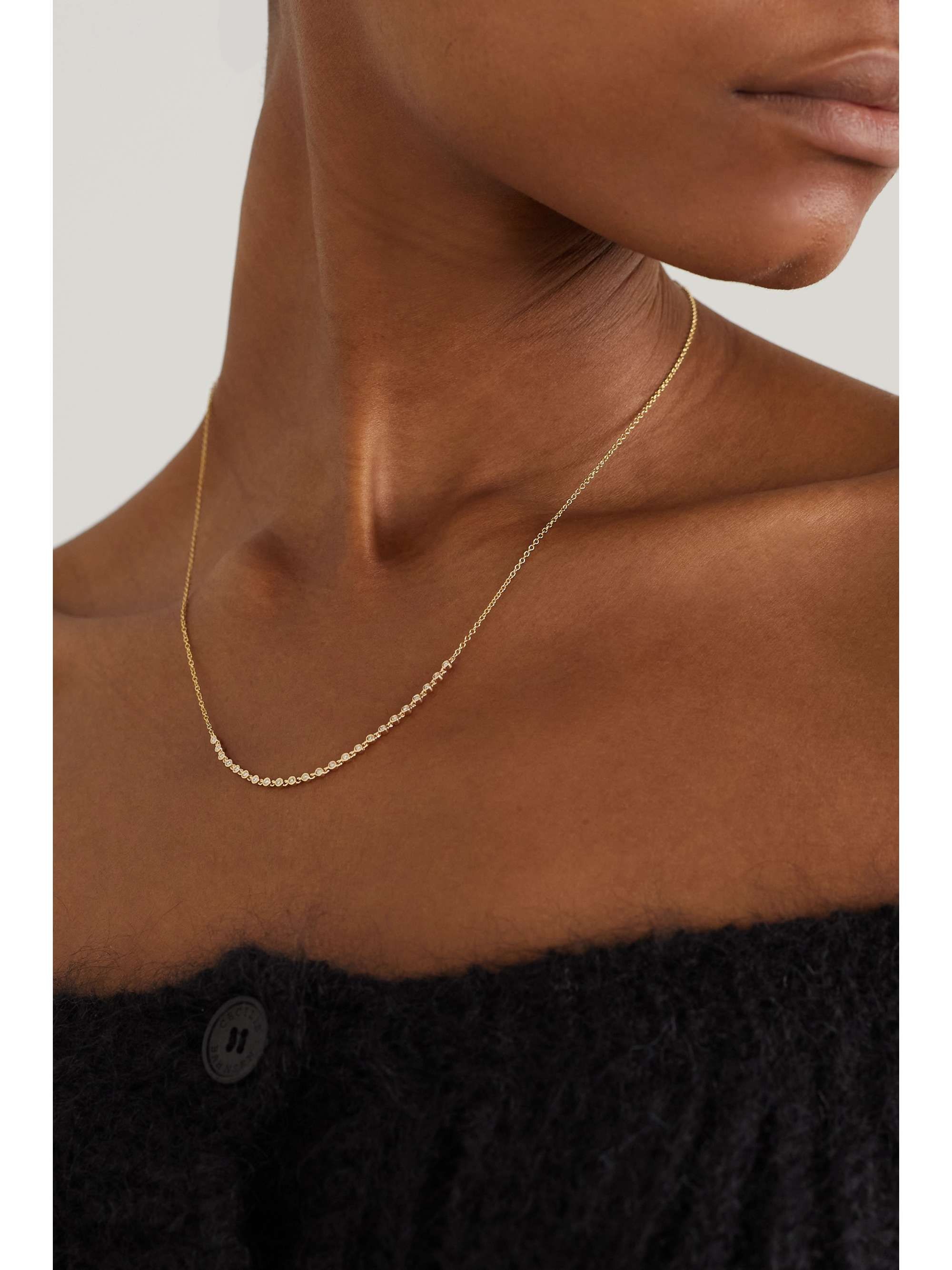 STONE AND STRAND Rally 10-karat gold diamond necklace