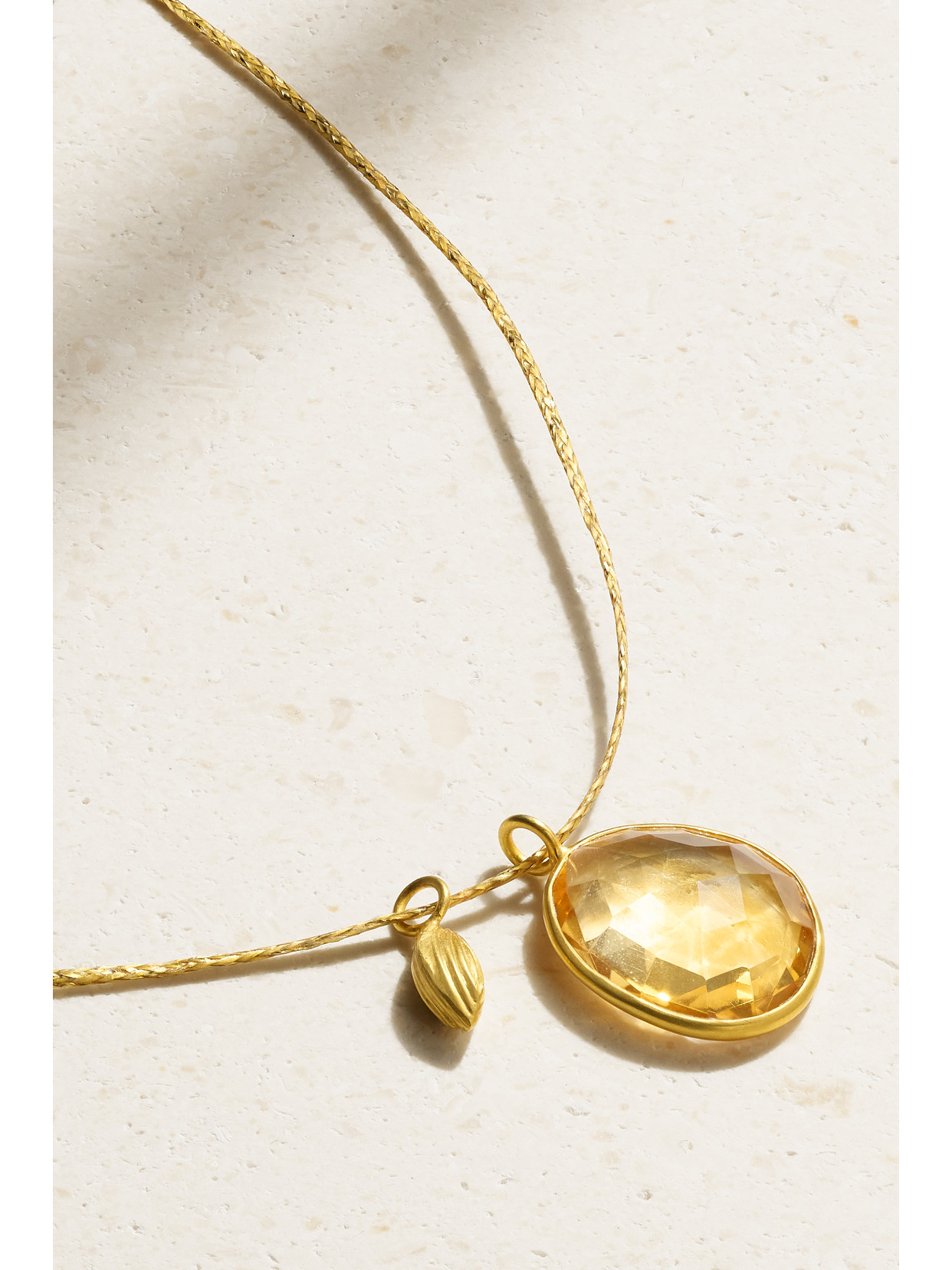 Pippa Small - 18-karat Gold Citrine Necklace - one size 22 Awaiting product image