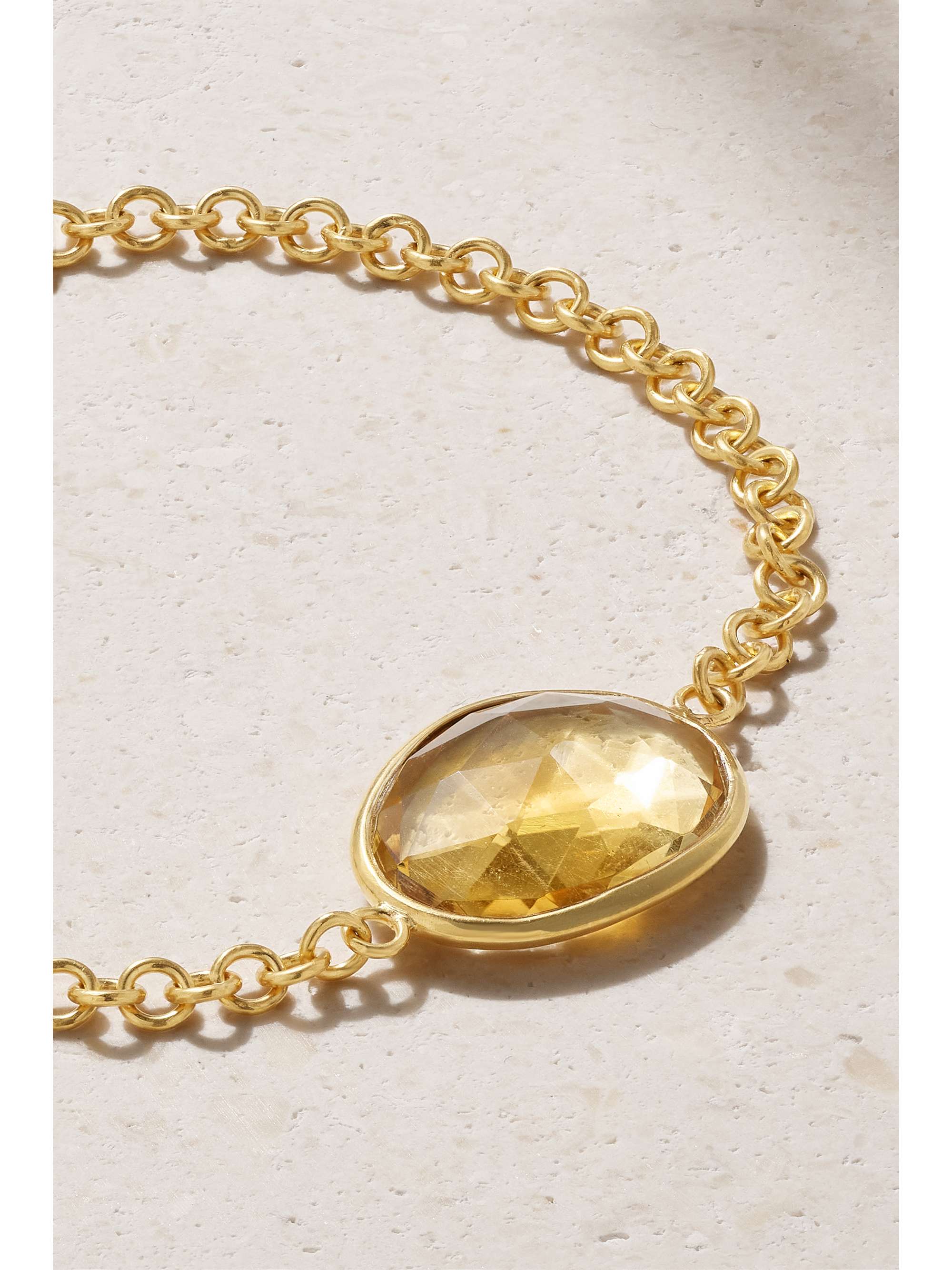 PIPPA SMALL 18-karat gold aquamarine bracelet
