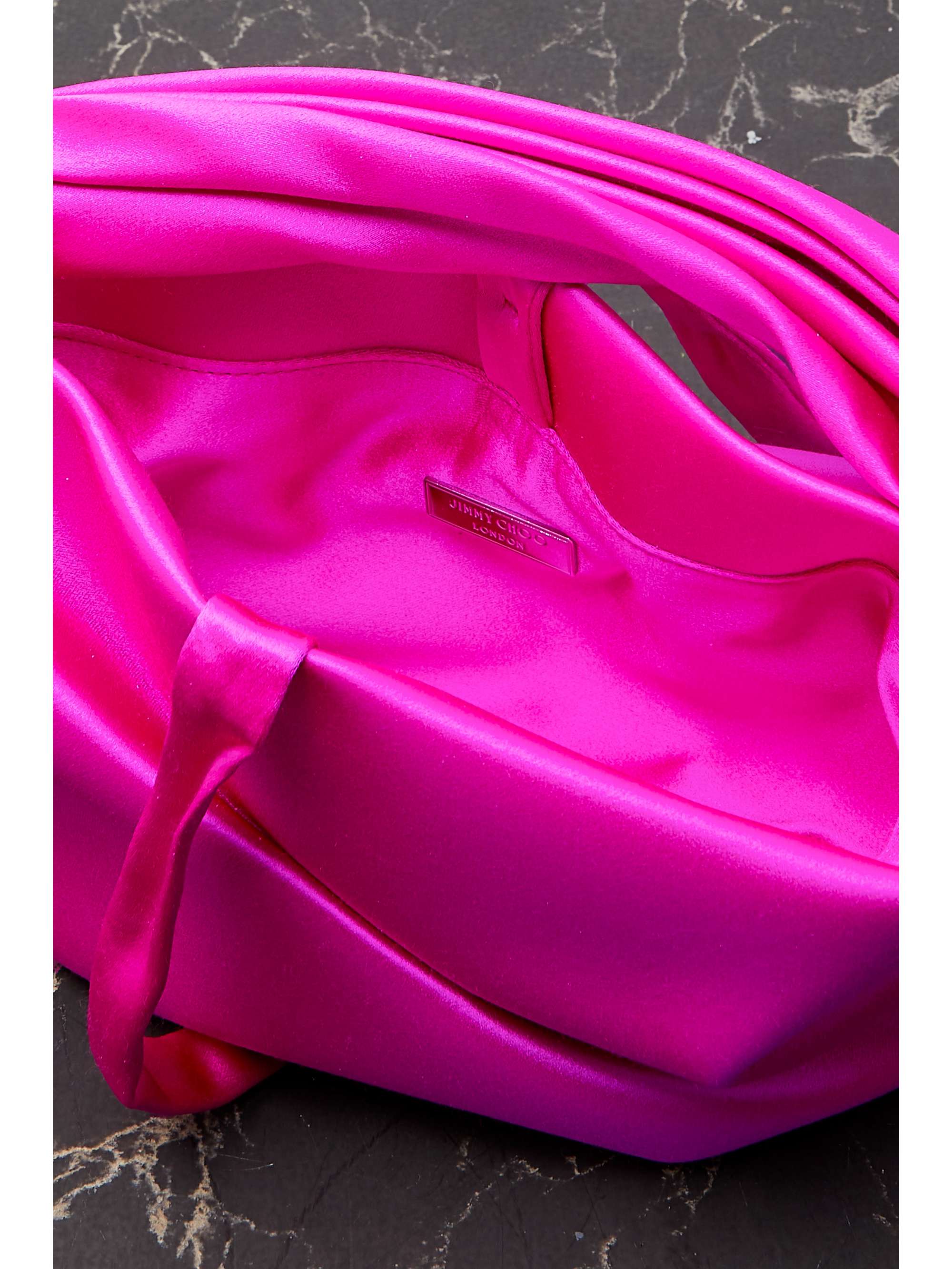 JIMMY CHOO Bonny satin shoulder bag