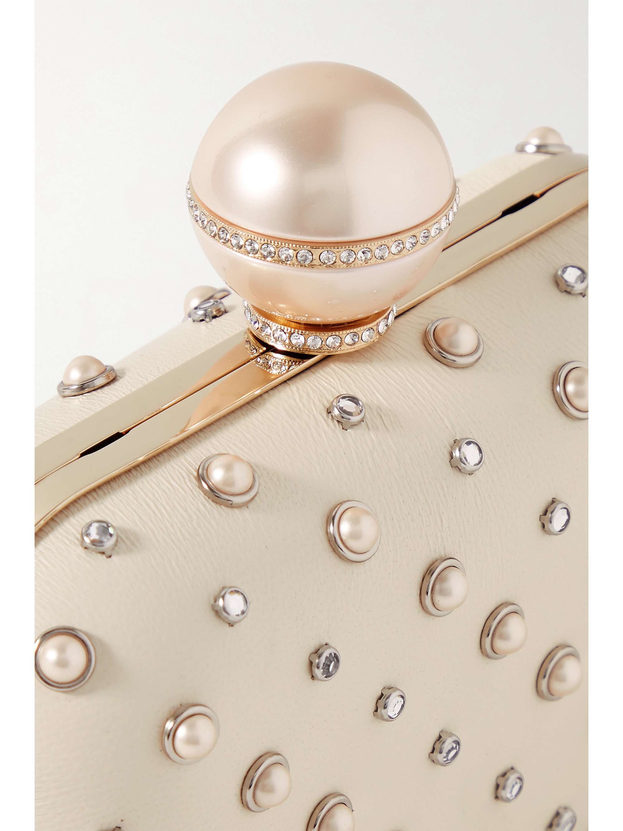 JIMMY CHOO Cloud embellished leather clutch