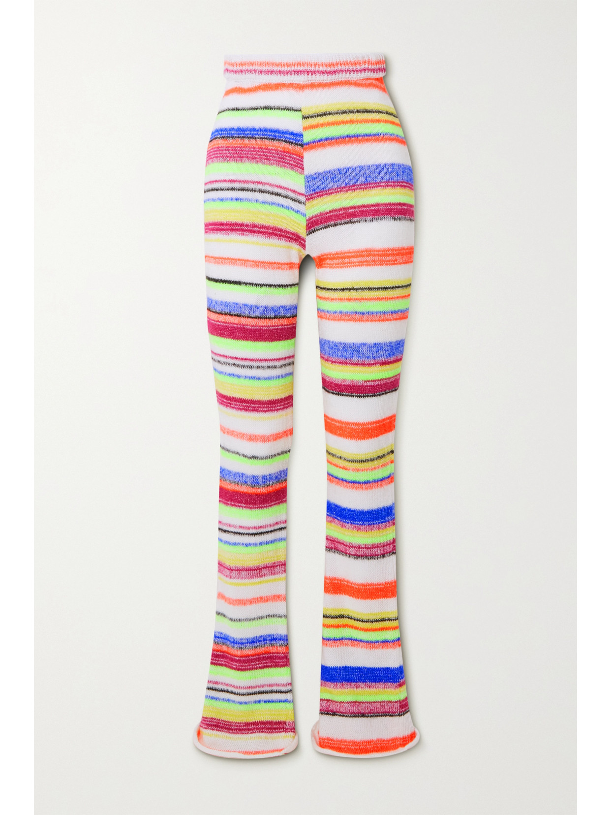 AGR Striped Cotton-blend Straight-leg Pants