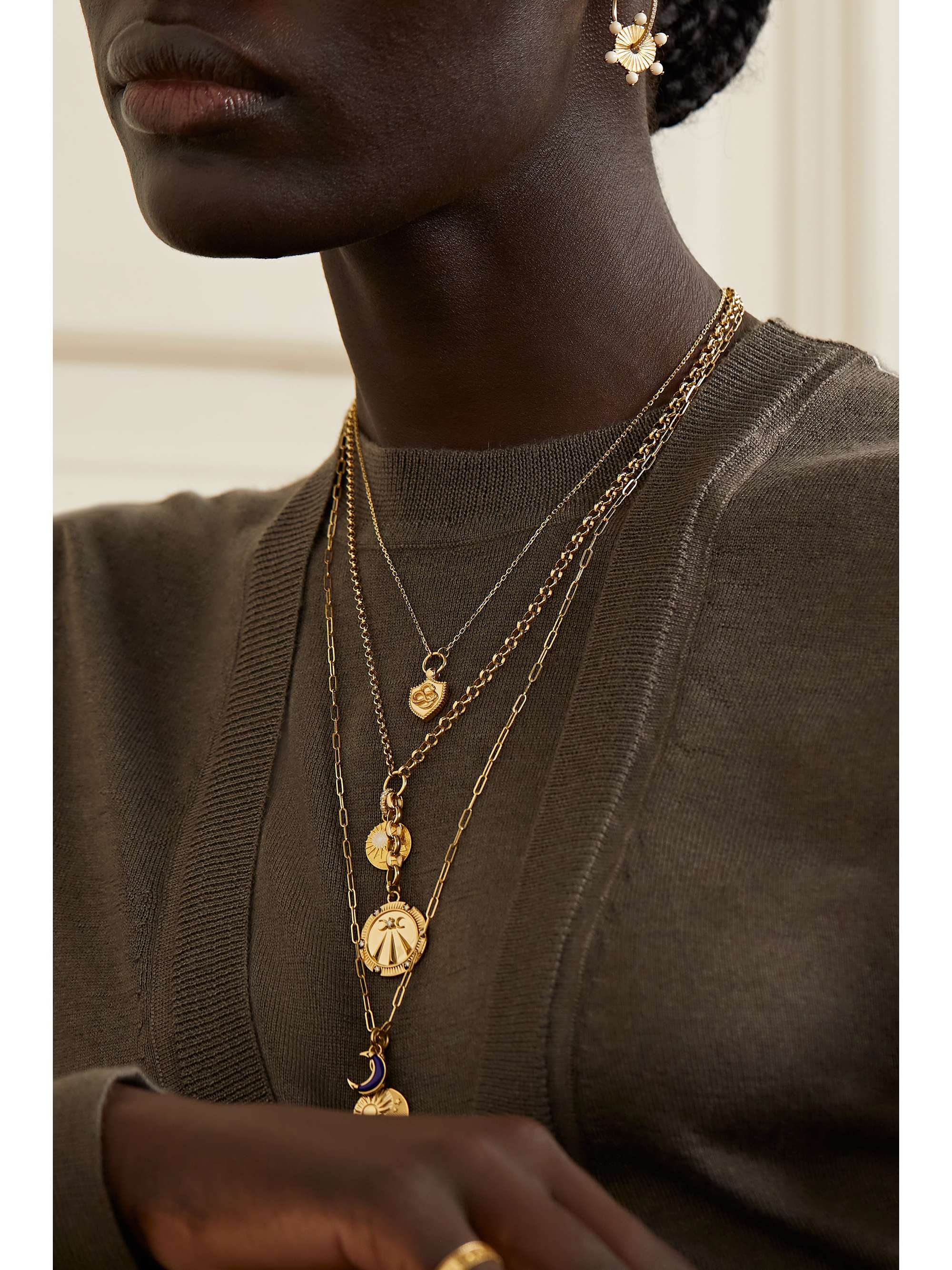 FOUNDRAE Wholeness 18-karat gold necklace