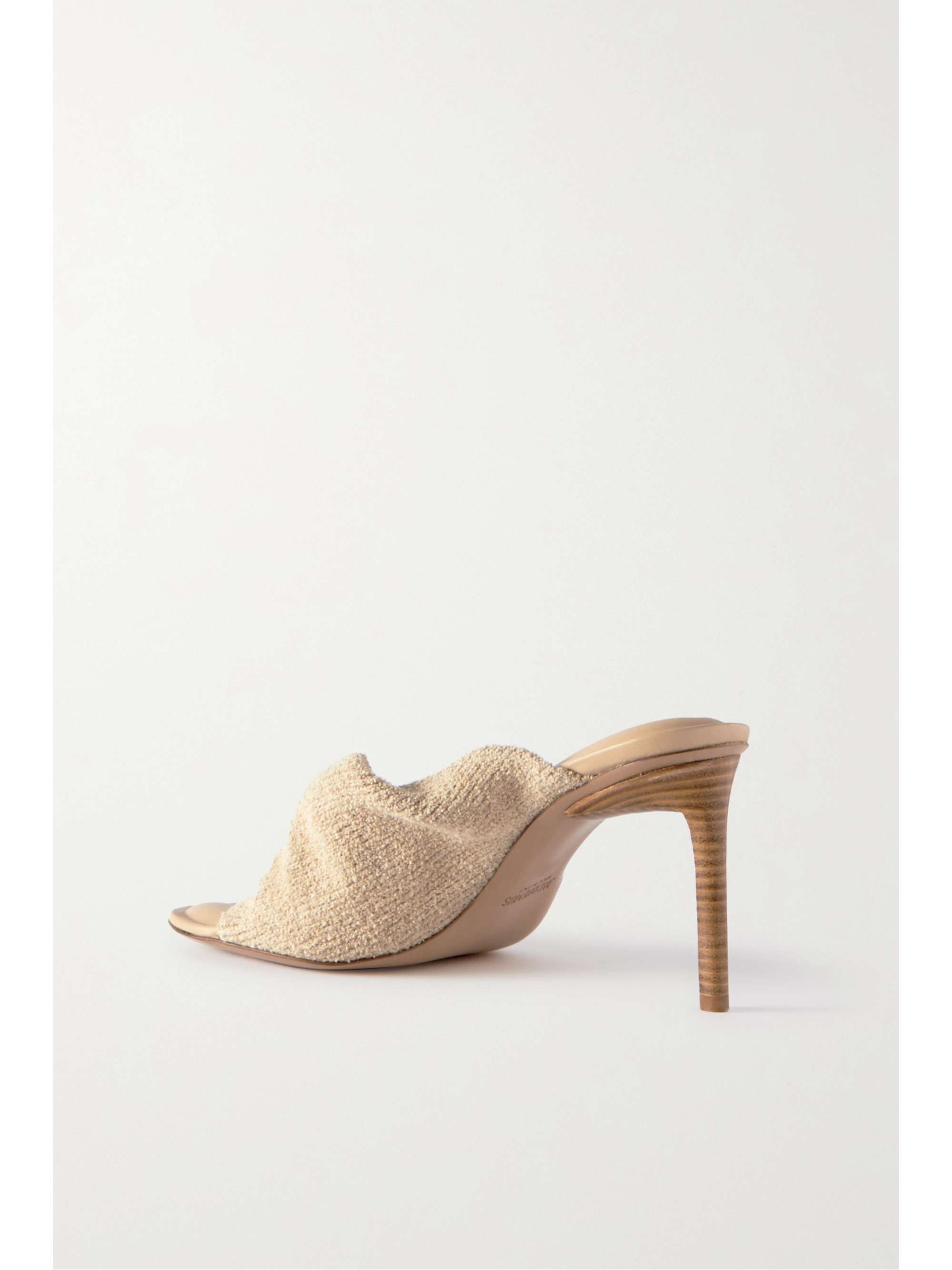 JACQUEMUS Bagnu twisted terry mules